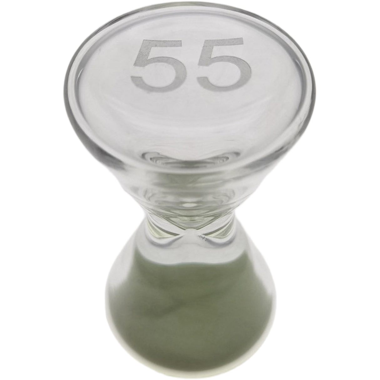 Thick Ass Glass Glow Sand 3.5" Hourglass - Enchanting Dab Timer Accessory