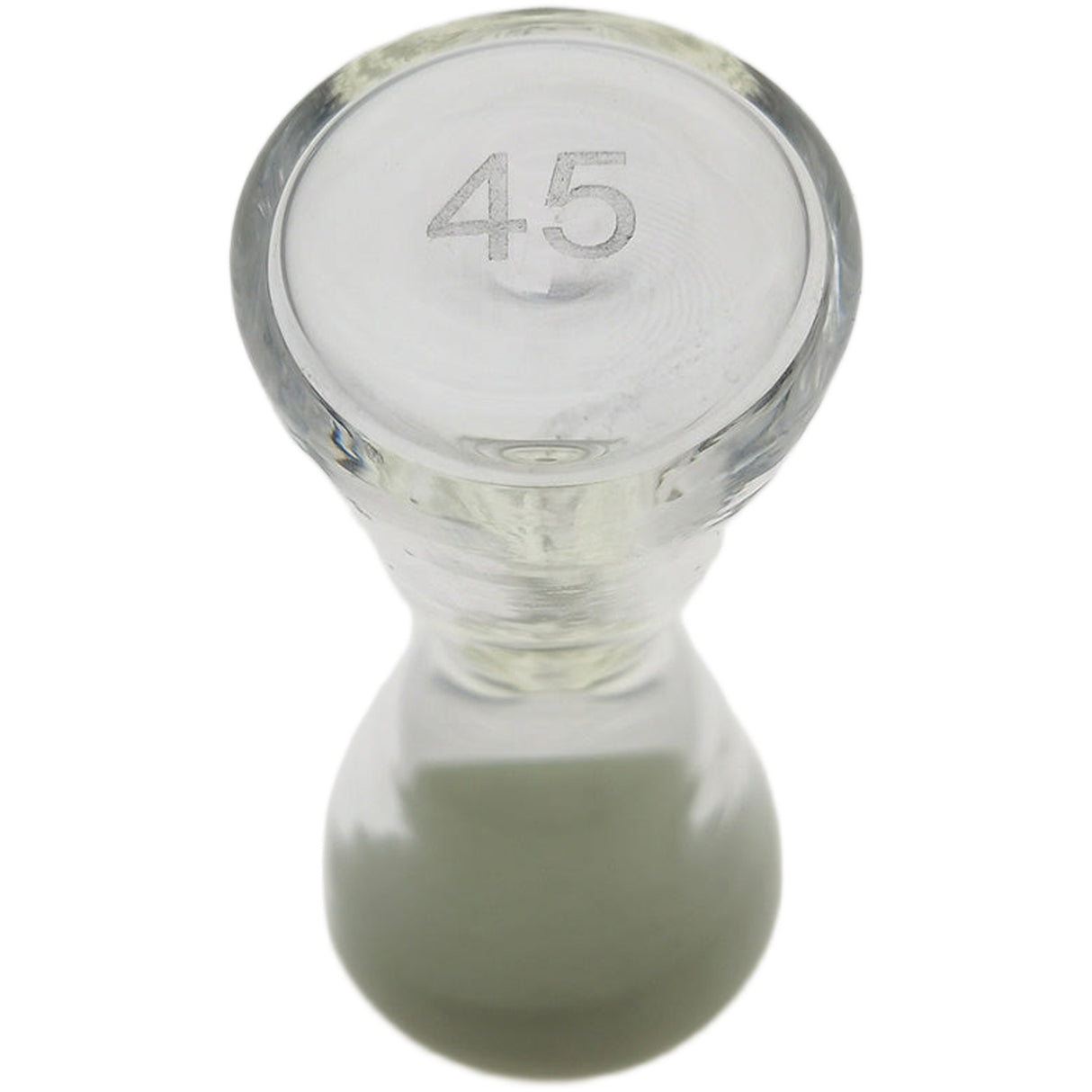 Thick Ass Glass Glow-in-the-Dark Sand Hourglass 2.0" - Unique Kitchen Timer