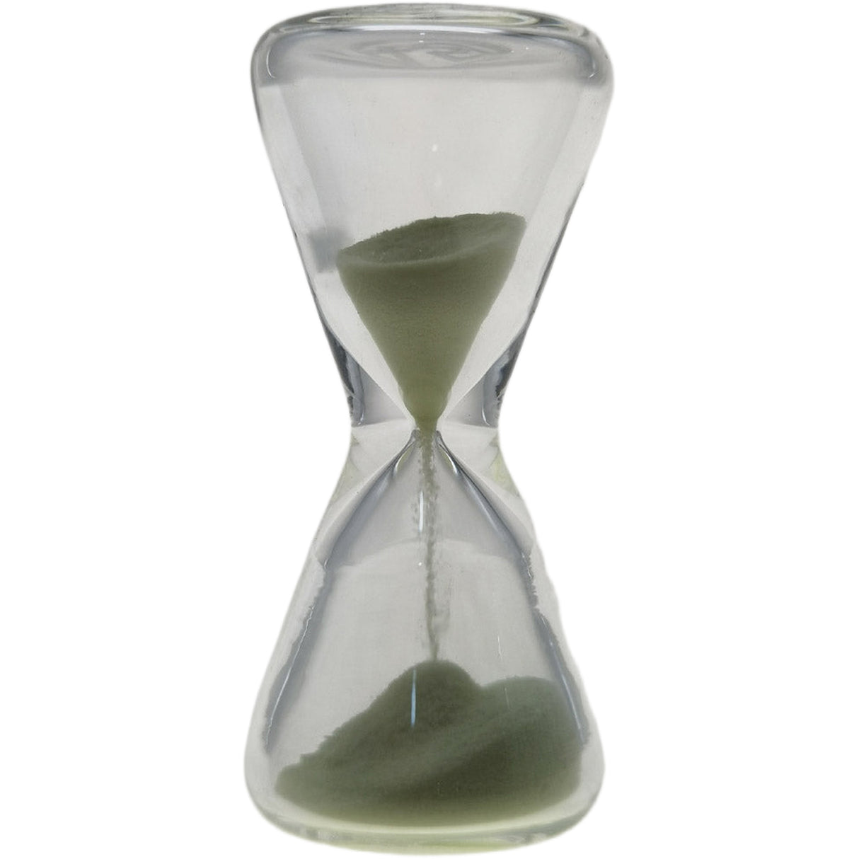 Thick Ass Glass Glow-in-the-Dark Sand Hourglass 2.0" - Unique Kitchen Timer