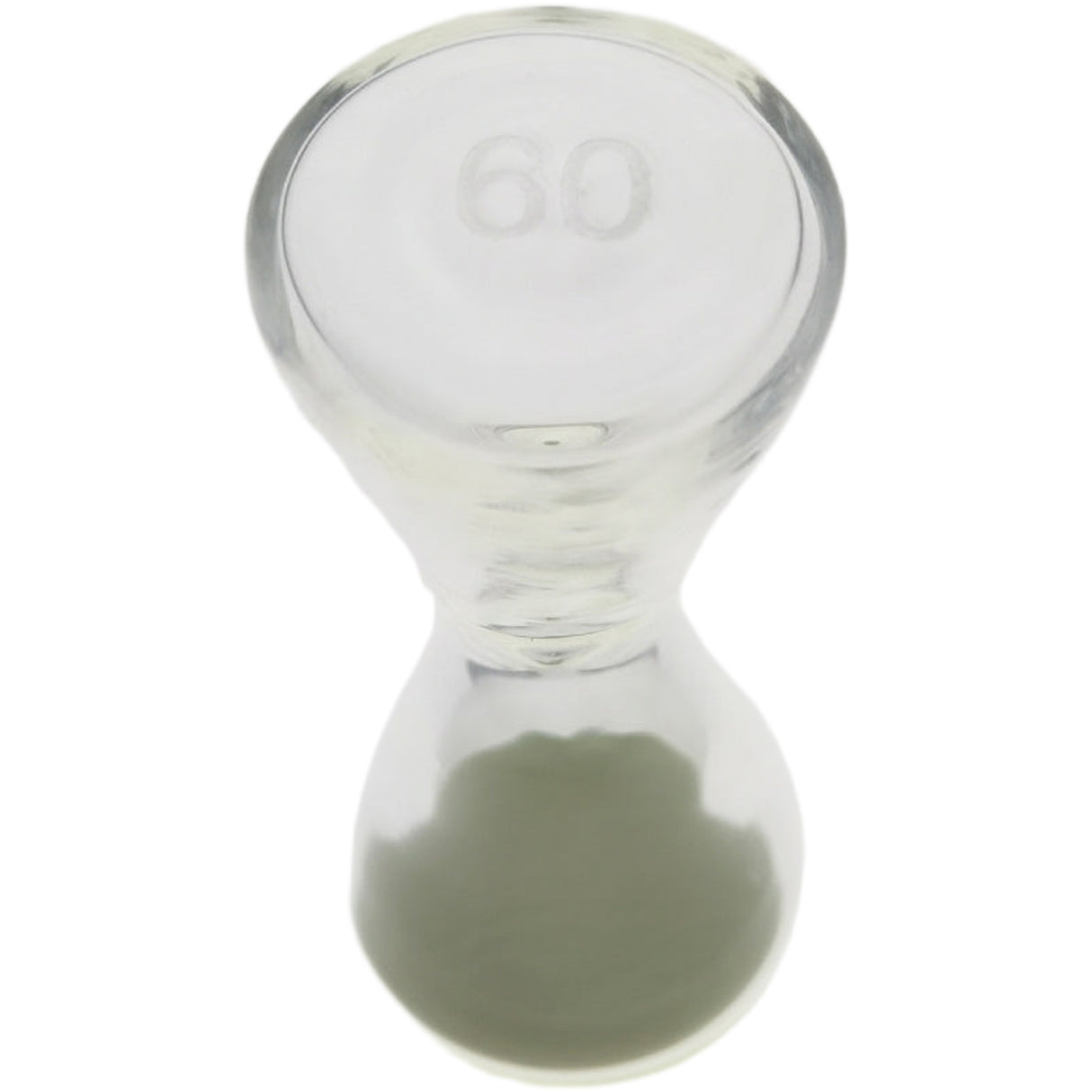Thick Ass Glass Glow-in-the-Dark Sand Hourglass 2.0" - Unique Kitchen Timer
