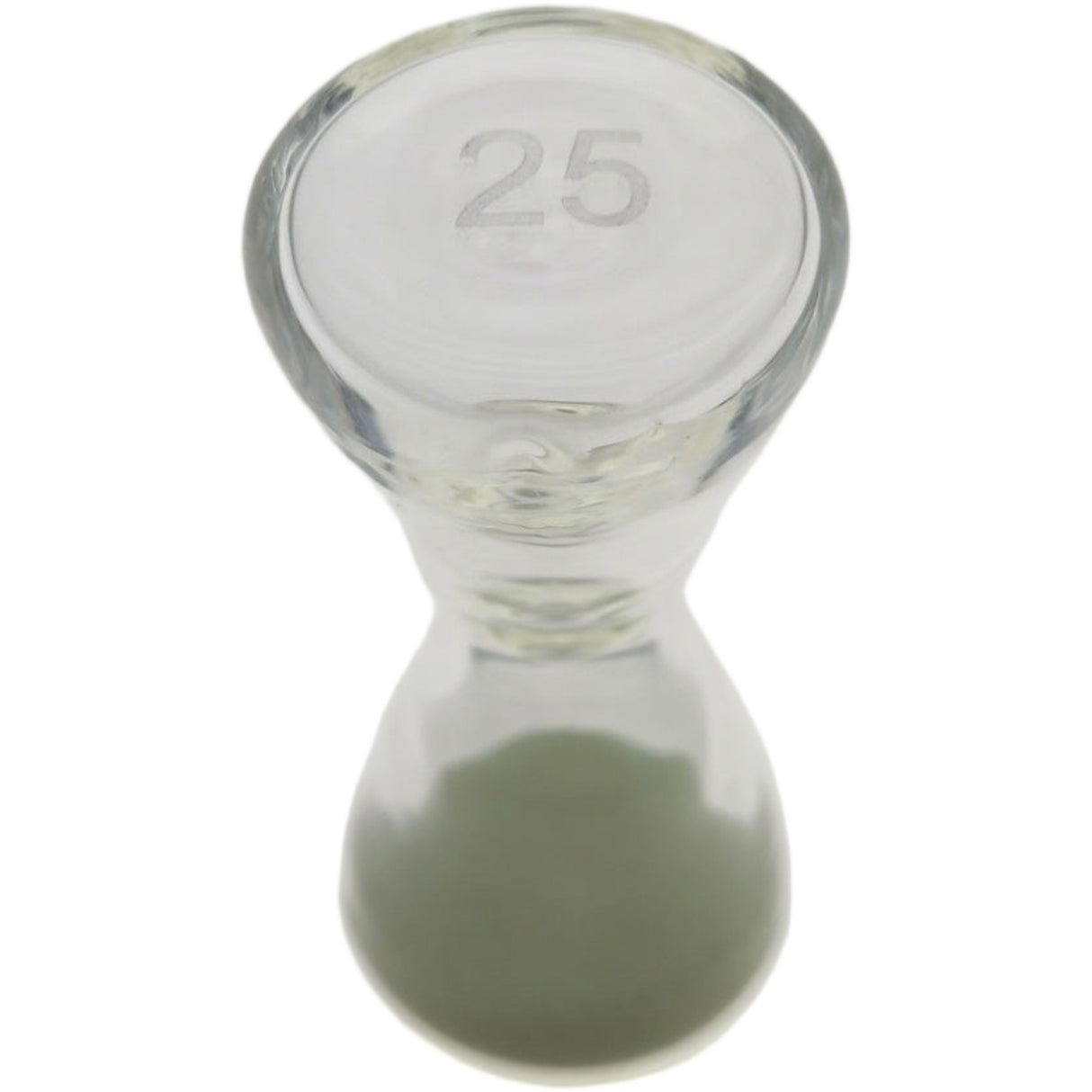 Thick Ass Glass Glow-in-the-Dark Sand Hourglass 2.0" - Unique Kitchen Timer