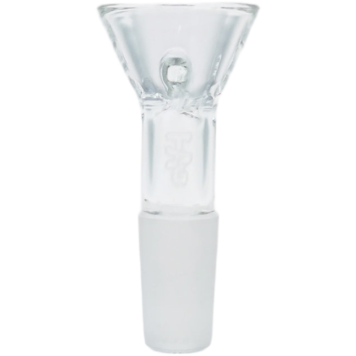 Thick Ass Glass Pinched Screen Bong Slide w/ Handle - Heat-Resistant Quartz