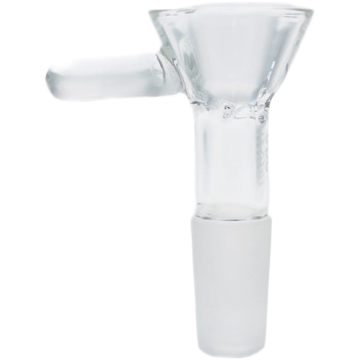 Thick Ass Glass Pinched Screen Bong Slide w/ Handle - Heat-Resistant Quartz
