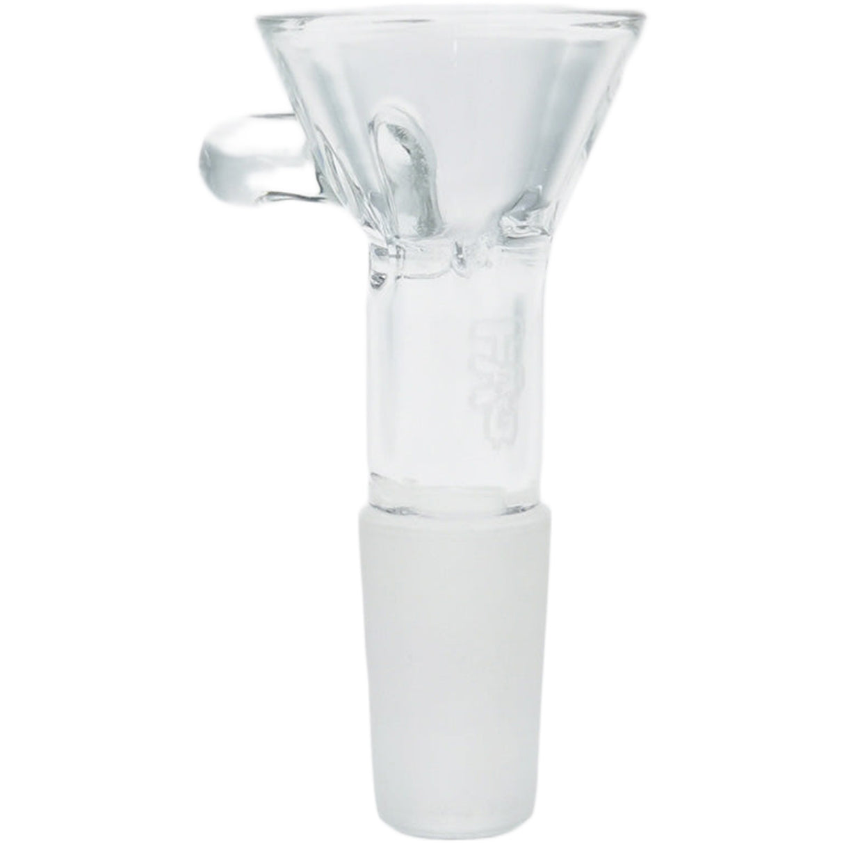 Thick Ass Glass Pinched Screen Bong Slide w/ Handle - Heat-Resistant Quartz