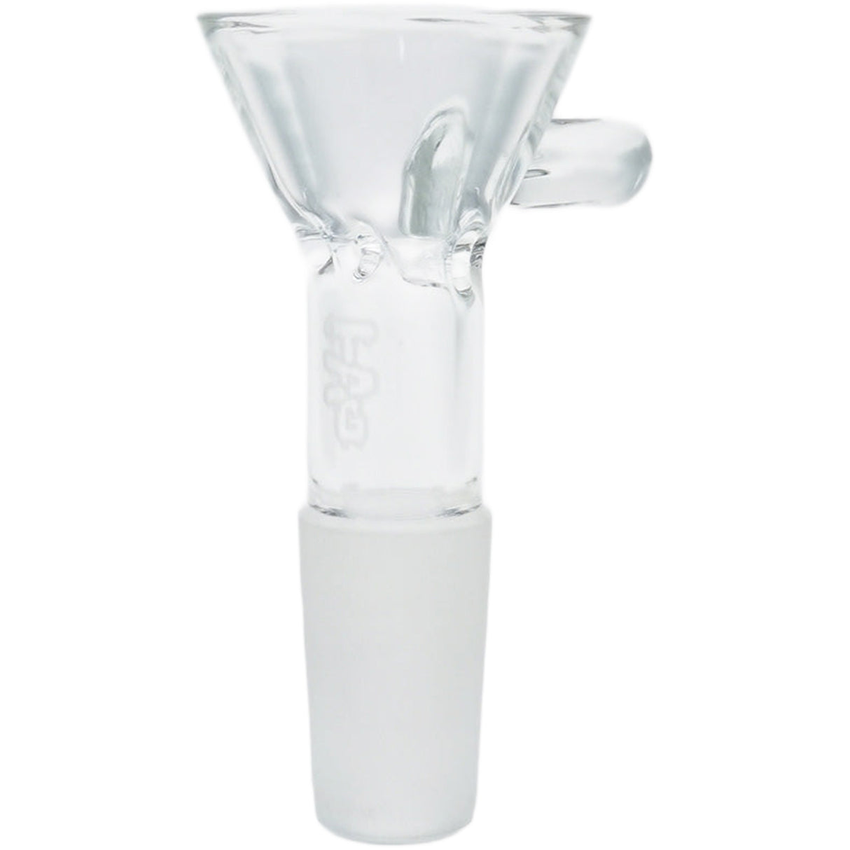 Thick Ass Glass Pinched Screen Bong Slide w/ Handle - Heat-Resistant Quartz