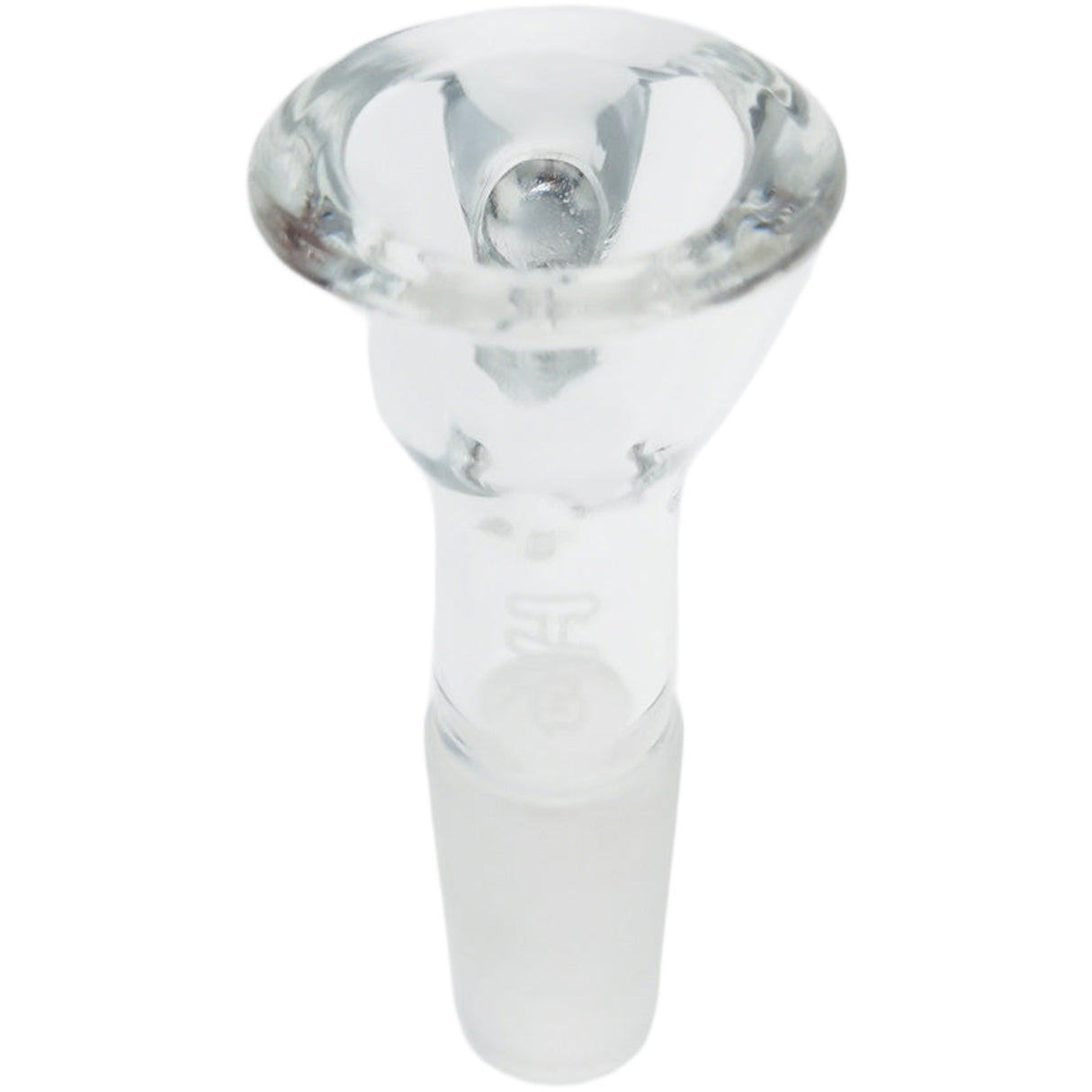 Thick Ass Glass Pinched Screen Bong Slide w/ Handle - Heat-Resistant Quartz