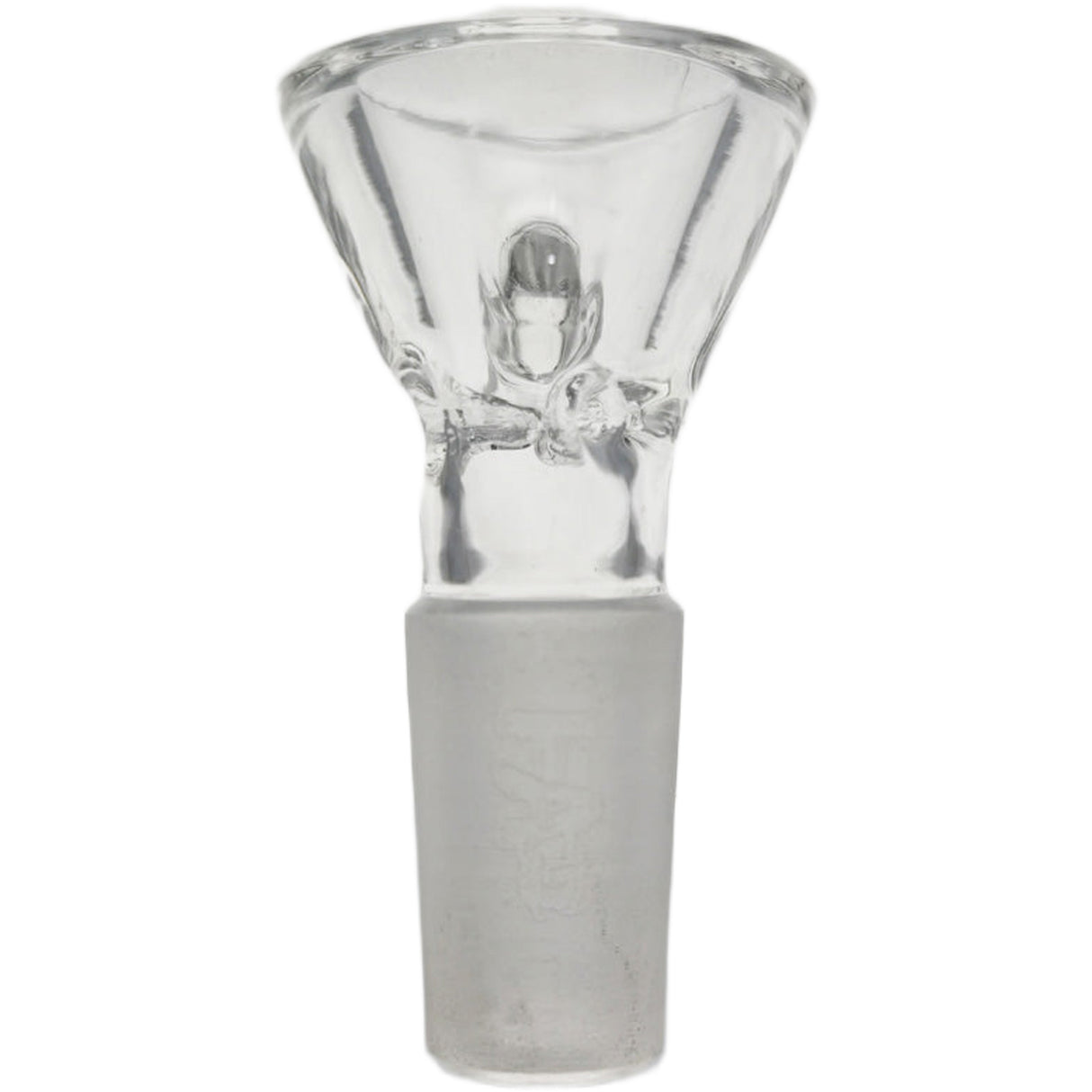 Thick Ass Glass Pinched Screen Bong Slide w/ Handle - Heat-Resistant Quartz