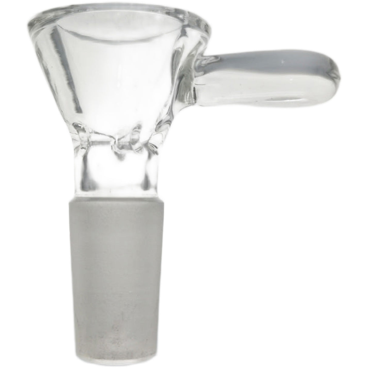 Thick Ass Glass Pinched Screen Bong Slide w/ Handle - Heat-Resistant Quartz