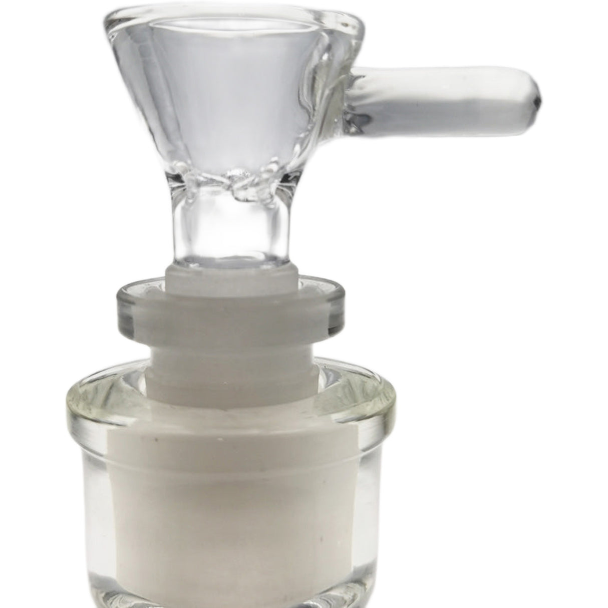 Thick Ass Glass Pinched Screen Bong Slide w/ Handle - Heat-Resistant Quartz