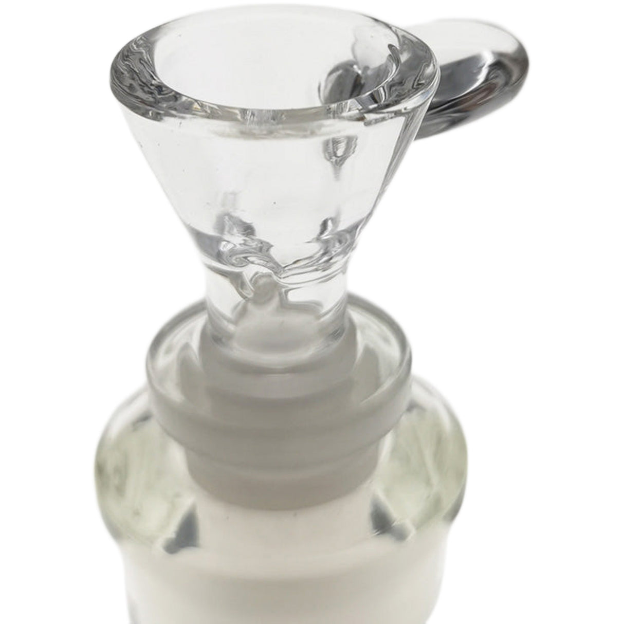 Thick Ass Glass Pinched Screen Bong Slide w/ Handle - Heat-Resistant Quartz