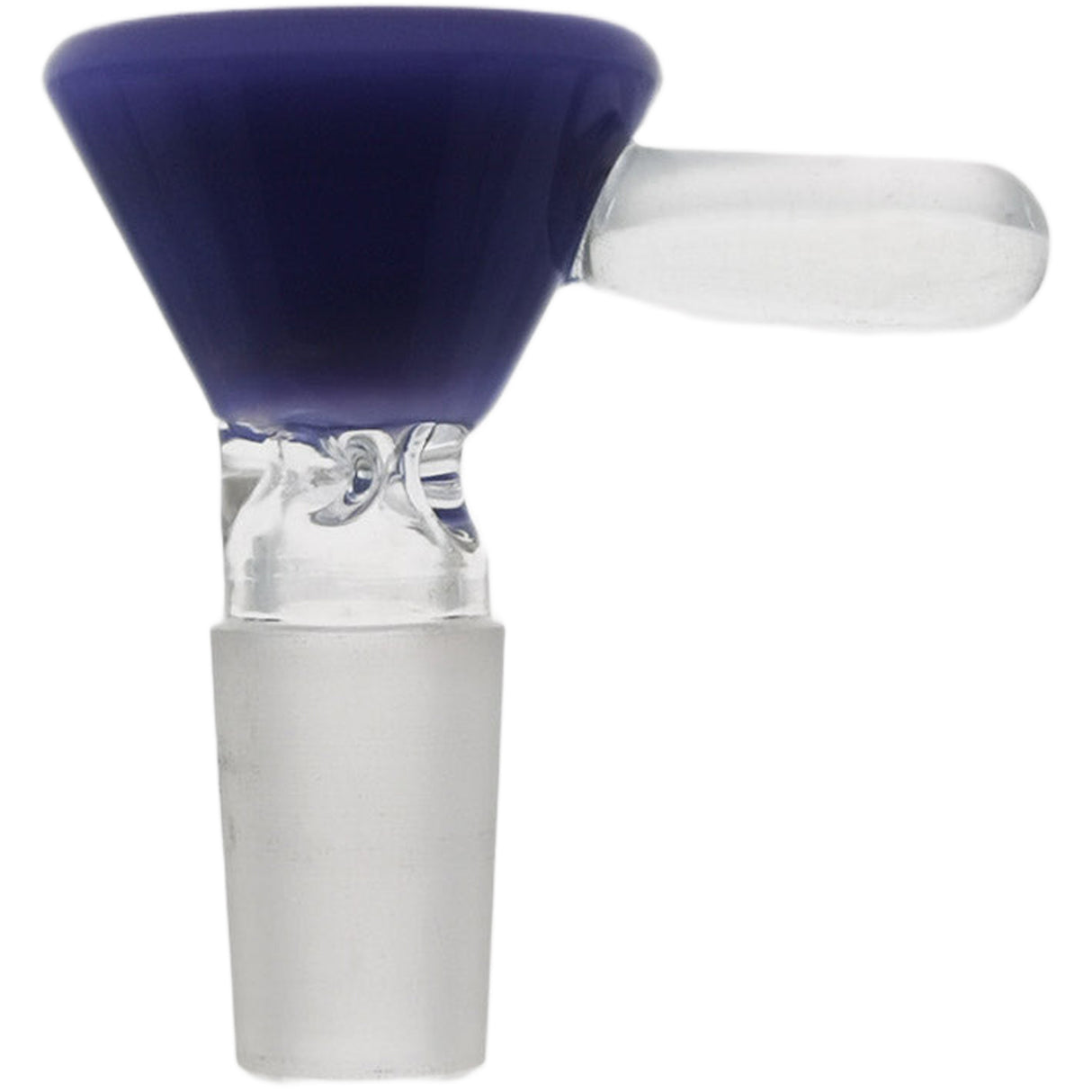 Thick Ass Glass Pinched Screen Bong Slide w/ Handle - Heat-Resistant Quartz