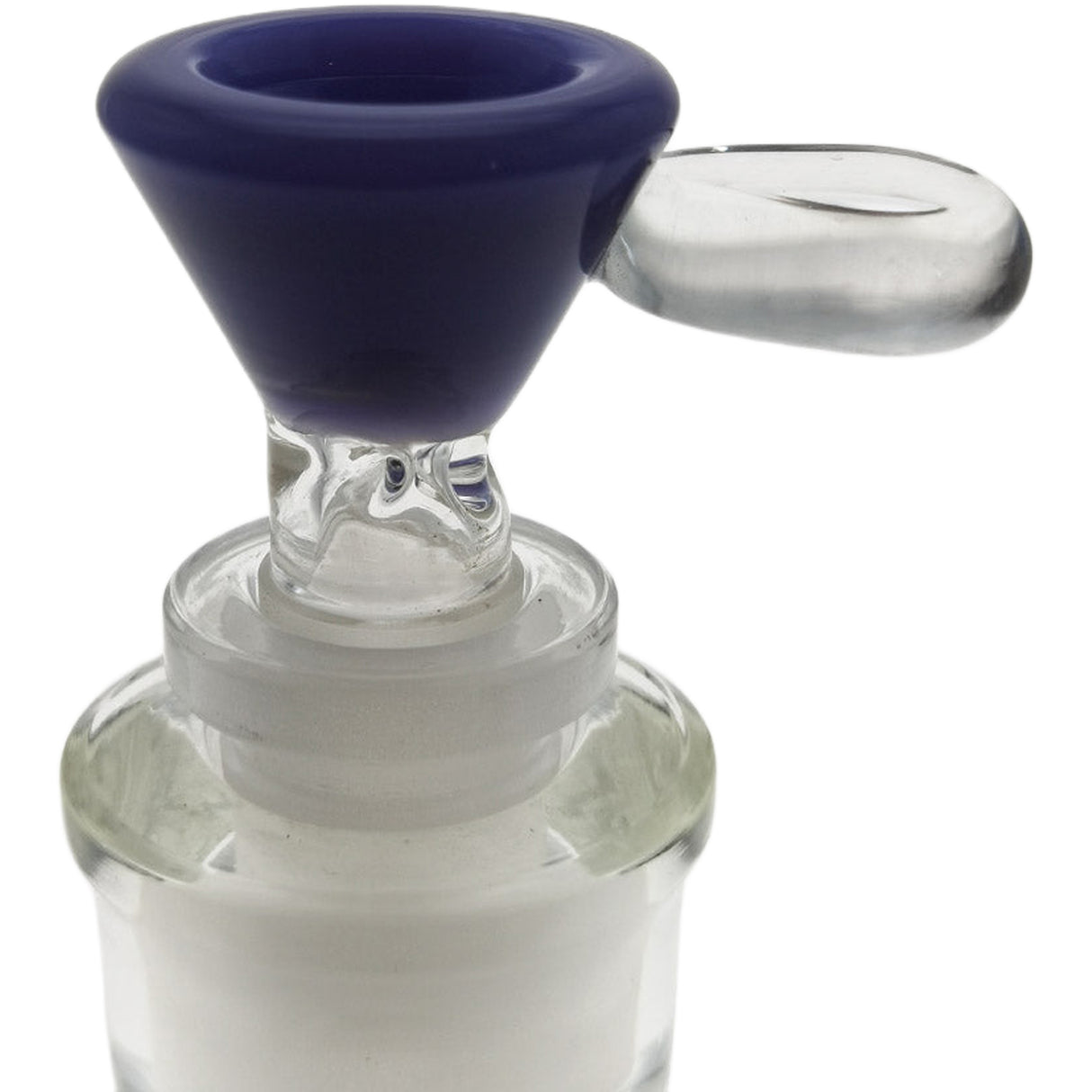 Thick Ass Glass Pinched Screen Bong Slide w/ Handle - Heat-Resistant Quartz