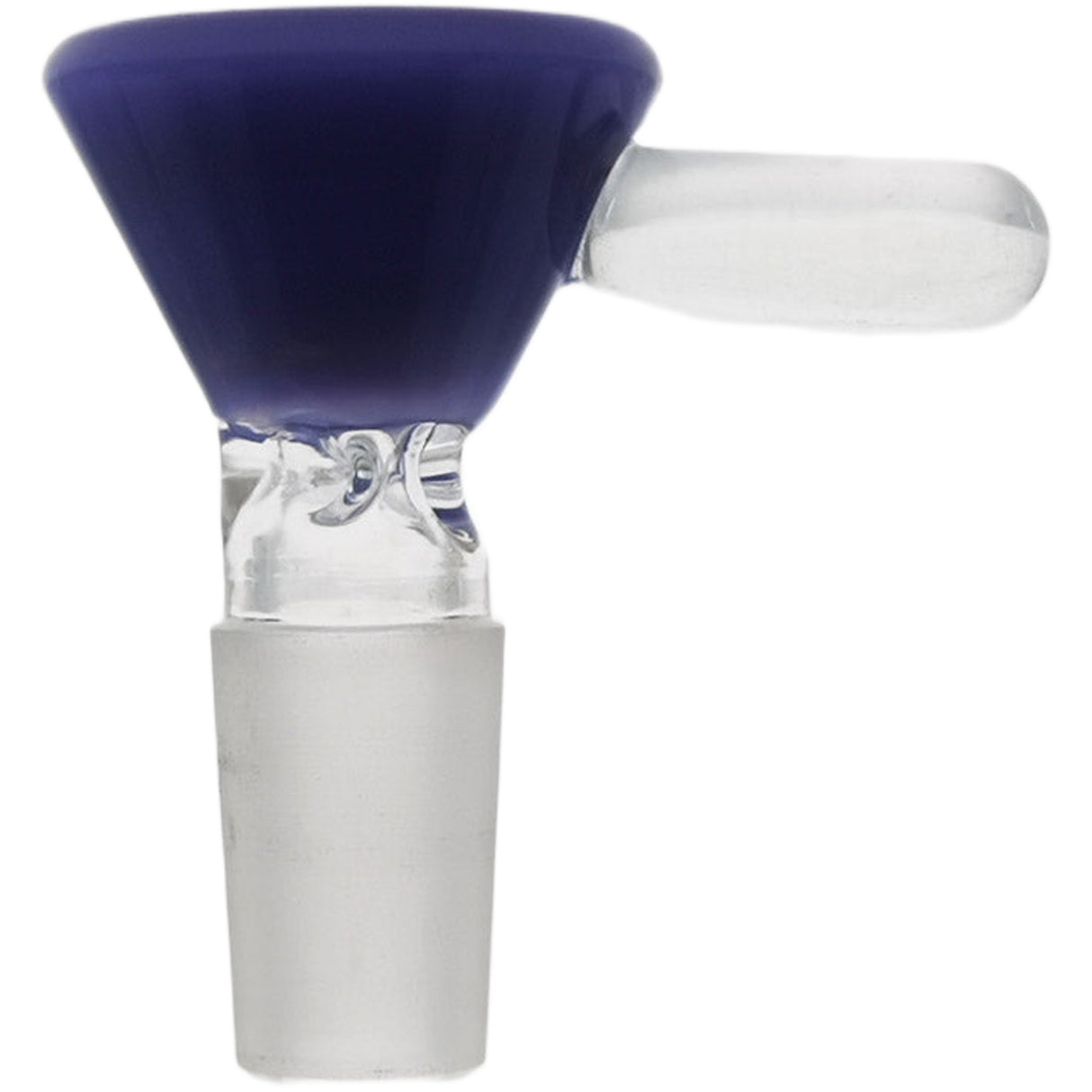 Thick Ass Glass Pinched Screen Bong Slide w/ Handle - Heat-Resistant Quartz