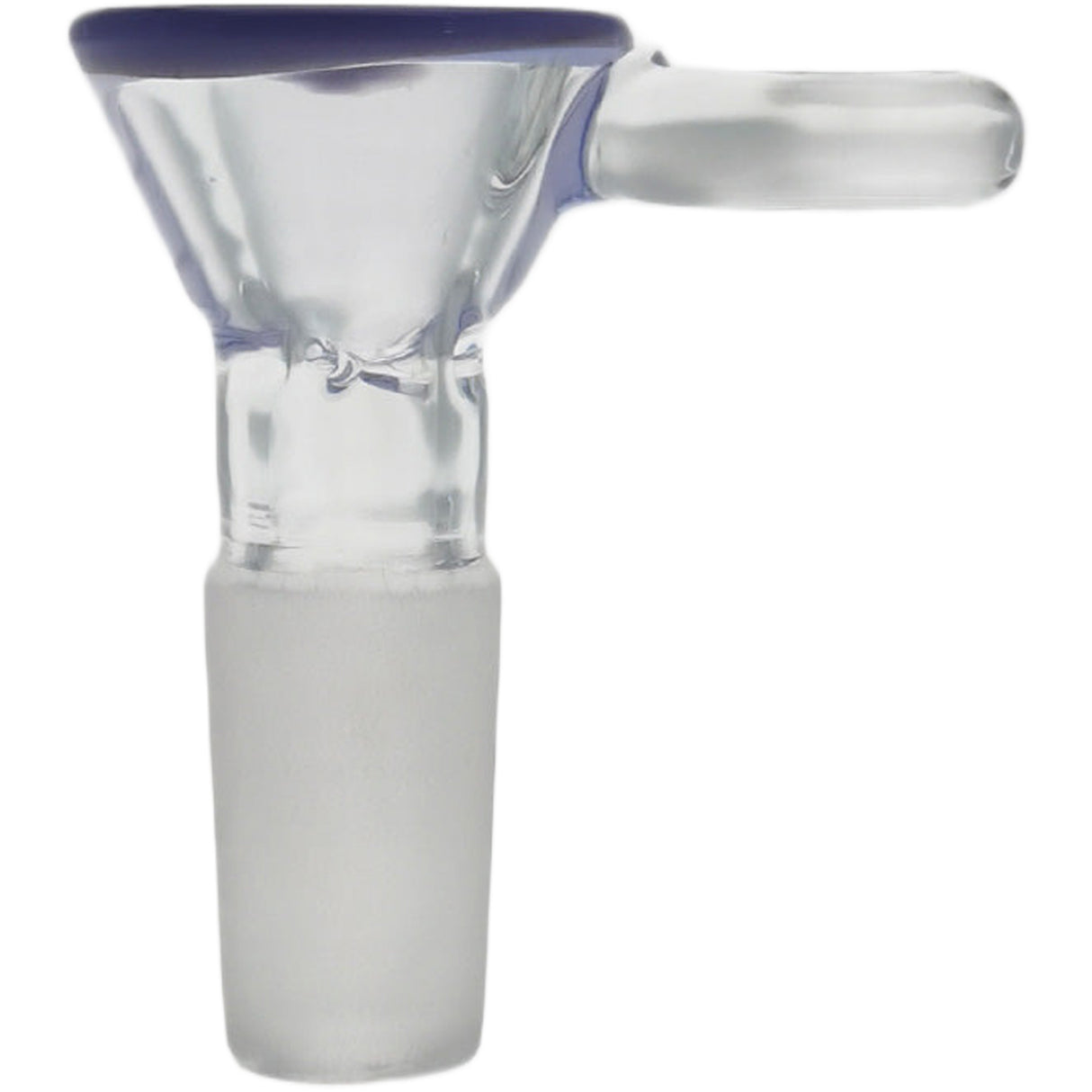 Thick Ass Glass Pinched Screen Bong Slide w/ Handle - Heat-Resistant Quartz