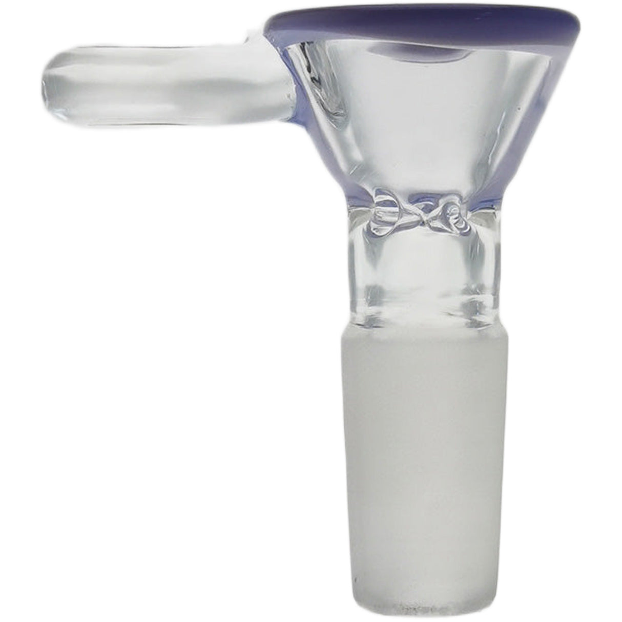 Thick Ass Glass Pinched Screen Bong Slide w/ Handle - Heat-Resistant Quartz