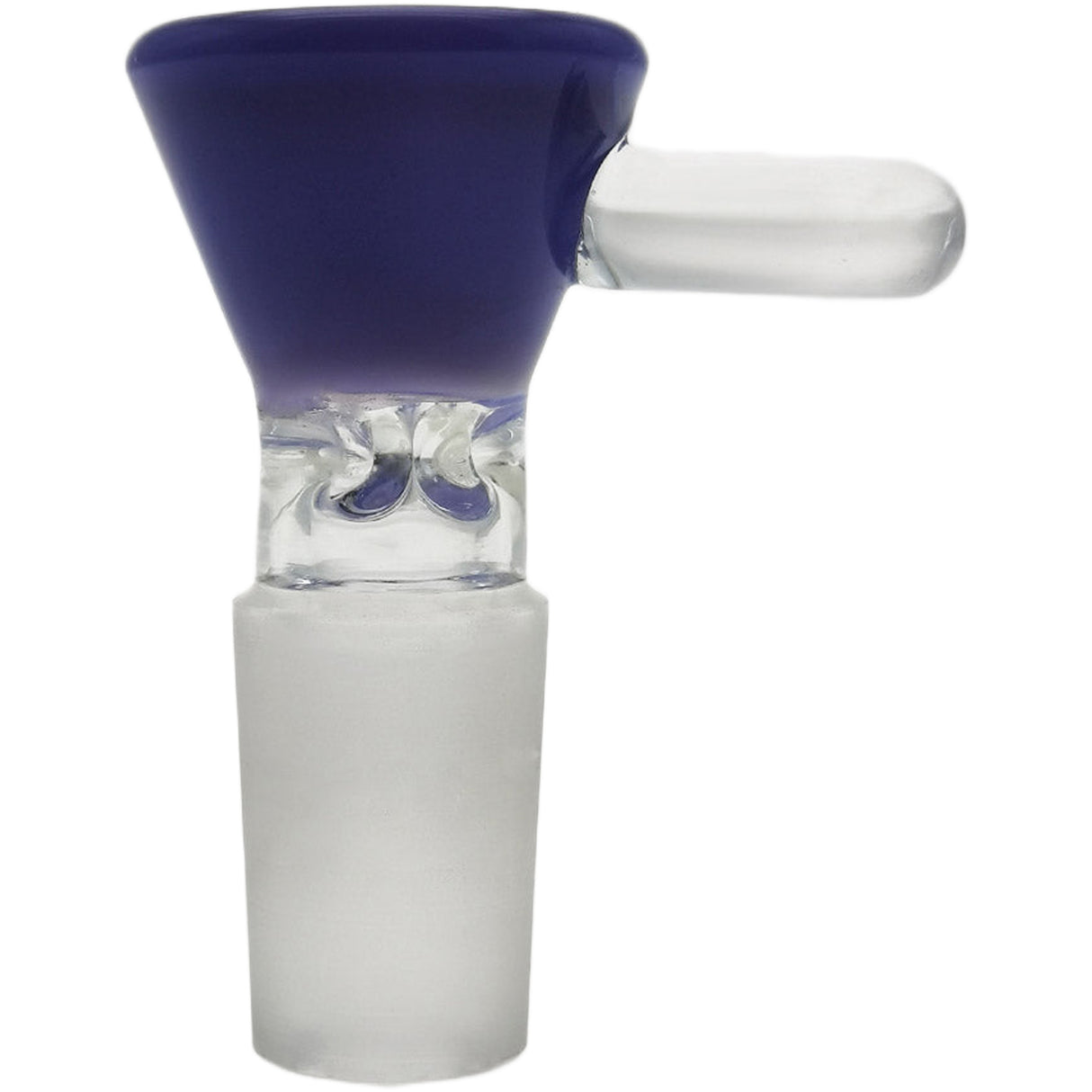 Thick Ass Glass Pinched Screen Bong Slide w/ Handle - Heat-Resistant Quartz