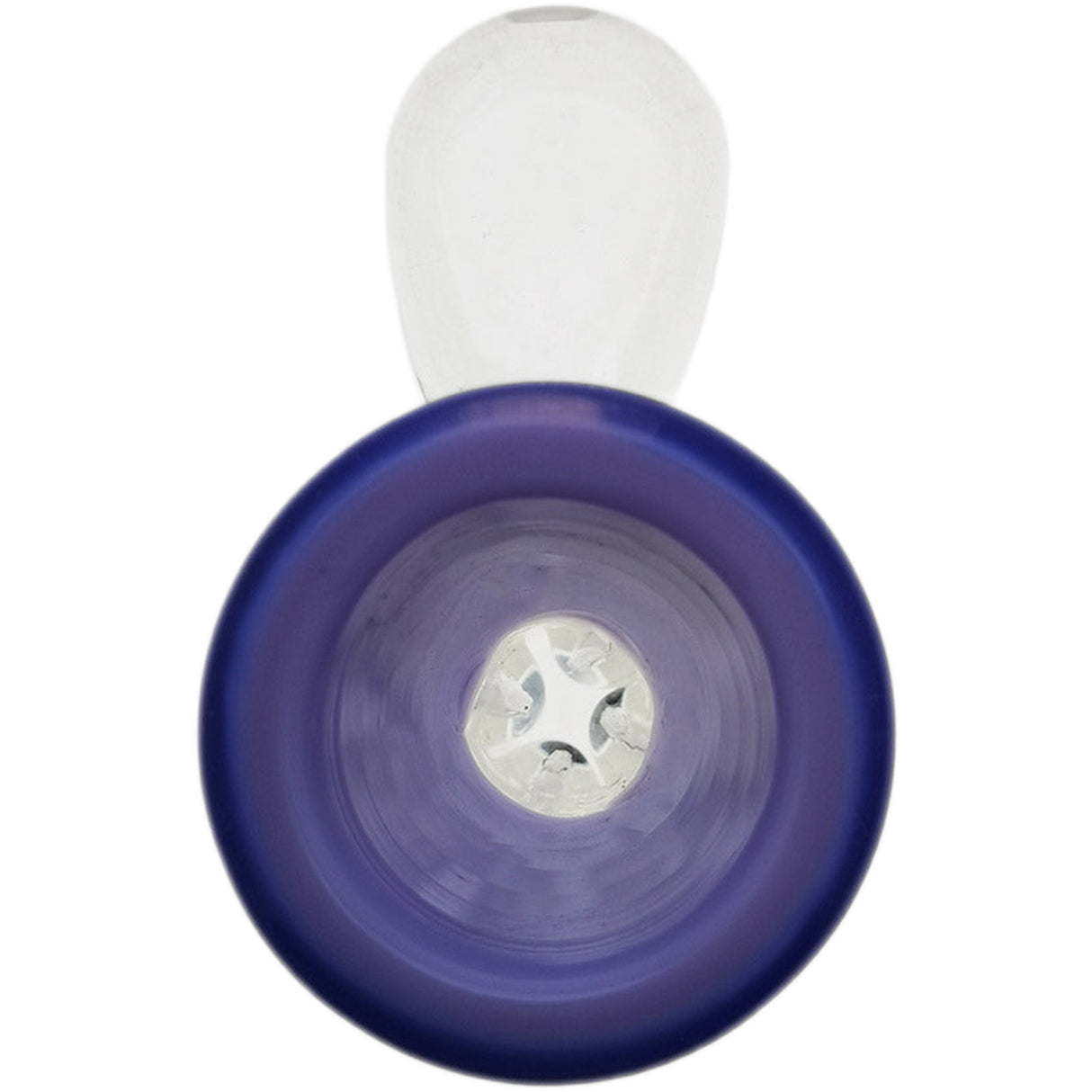Thick Ass Glass Pinched Screen Bong Slide w/ Handle - Heat-Resistant Quartz