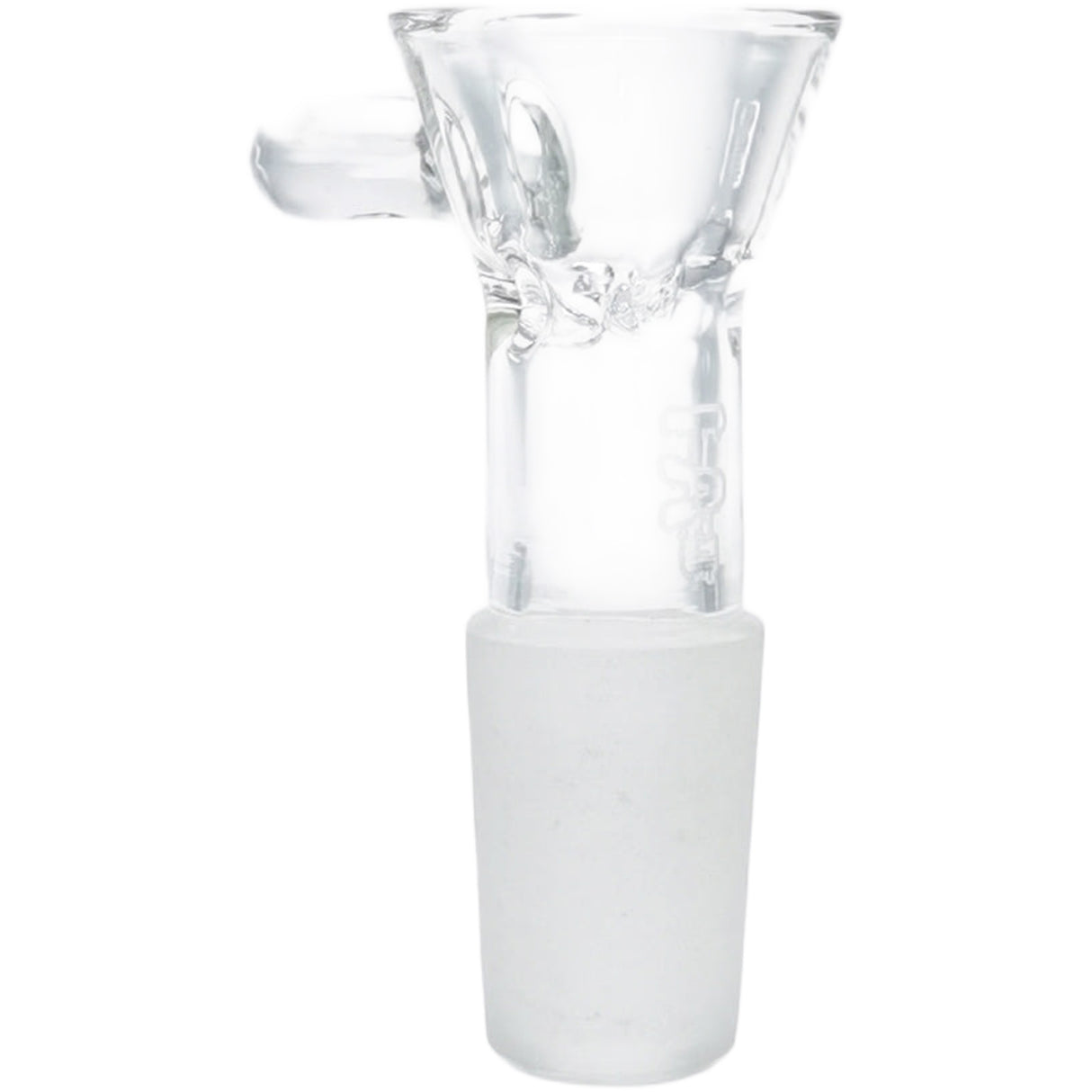 Thick Ass Glass Pinched Screen Bong Slide w/ Handle - Heat-Resistant Quartz