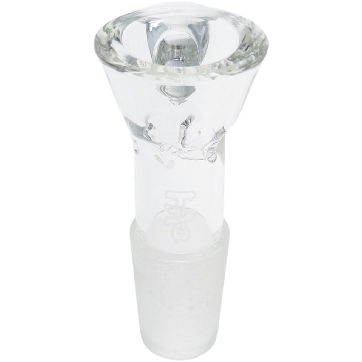 Thick Ass Glass Pinched Screen Bong Slide w/ Handle - Heat-Resistant Quartz