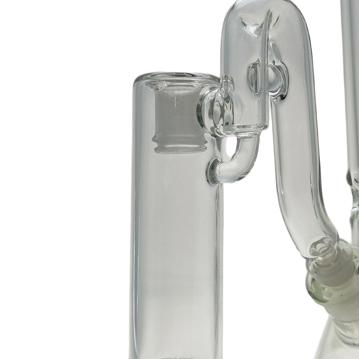 Thick Ass Glass Quartz Ash Catcher 14M-18F 3.75" Downstem