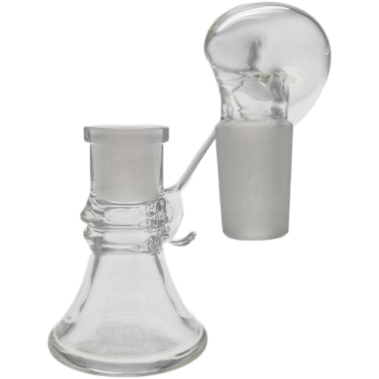 Thick Ass Glass Quartz Ash Catcher & Drop Down Adapter - Dual Size