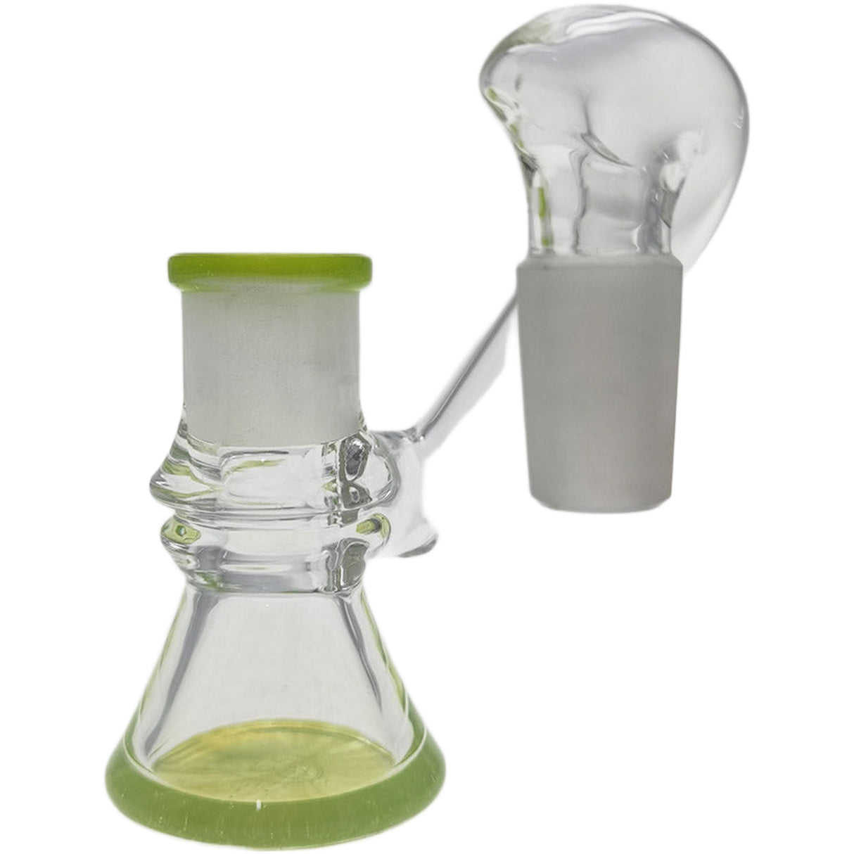 Thick Ass Glass Quartz Ash Catcher & Drop Down Adapter - Dual Size
