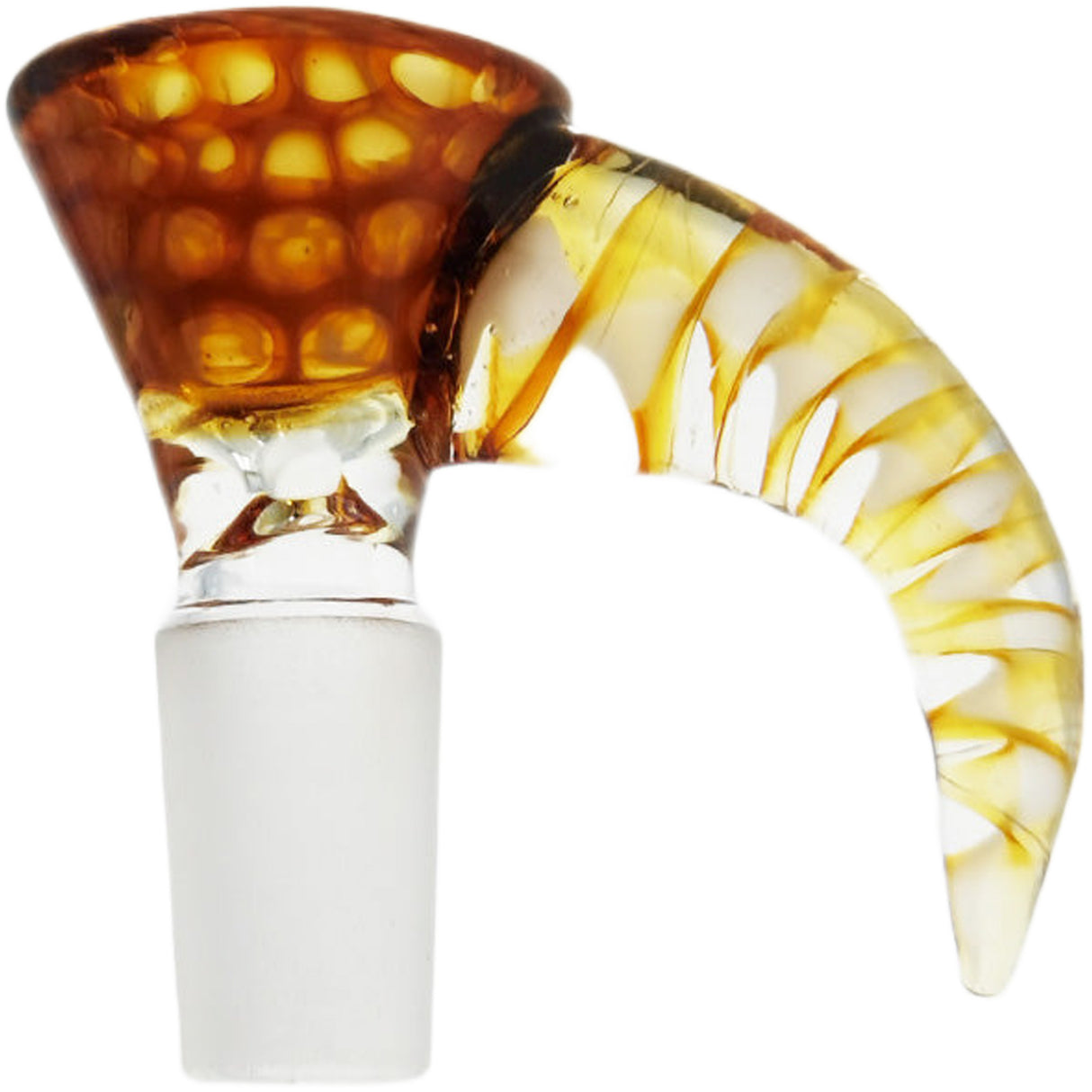 Thick Ass Glass Quartz Horn Handle Slide | 14-19mm Bong Accessory