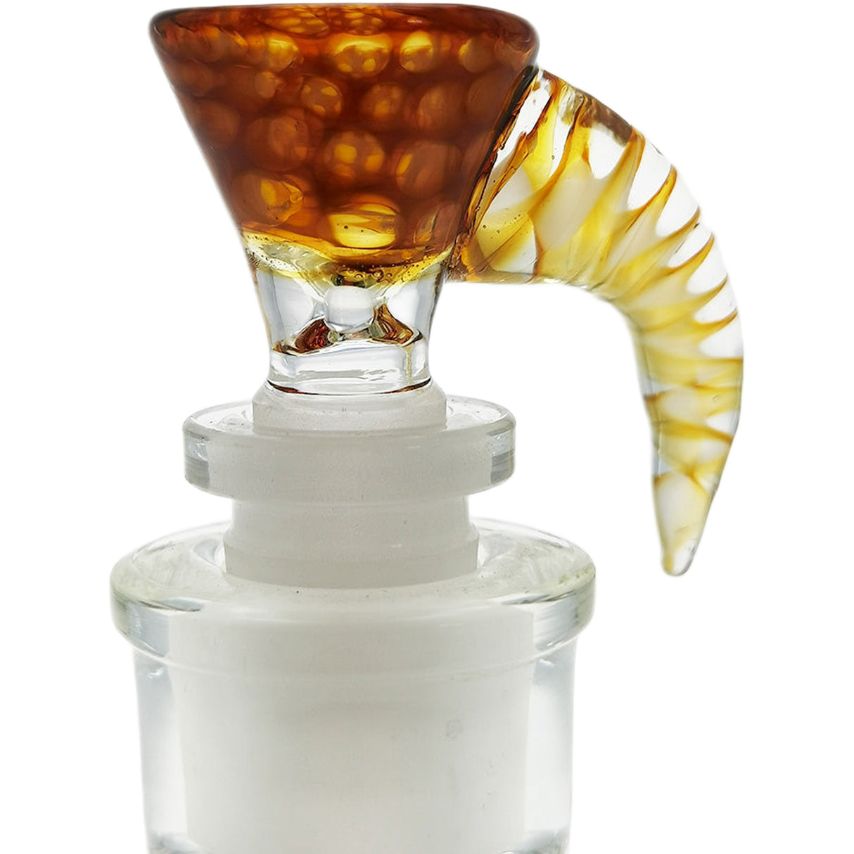 Thick Ass Glass Quartz Horn Handle Slide | 14-19mm Bong Accessory