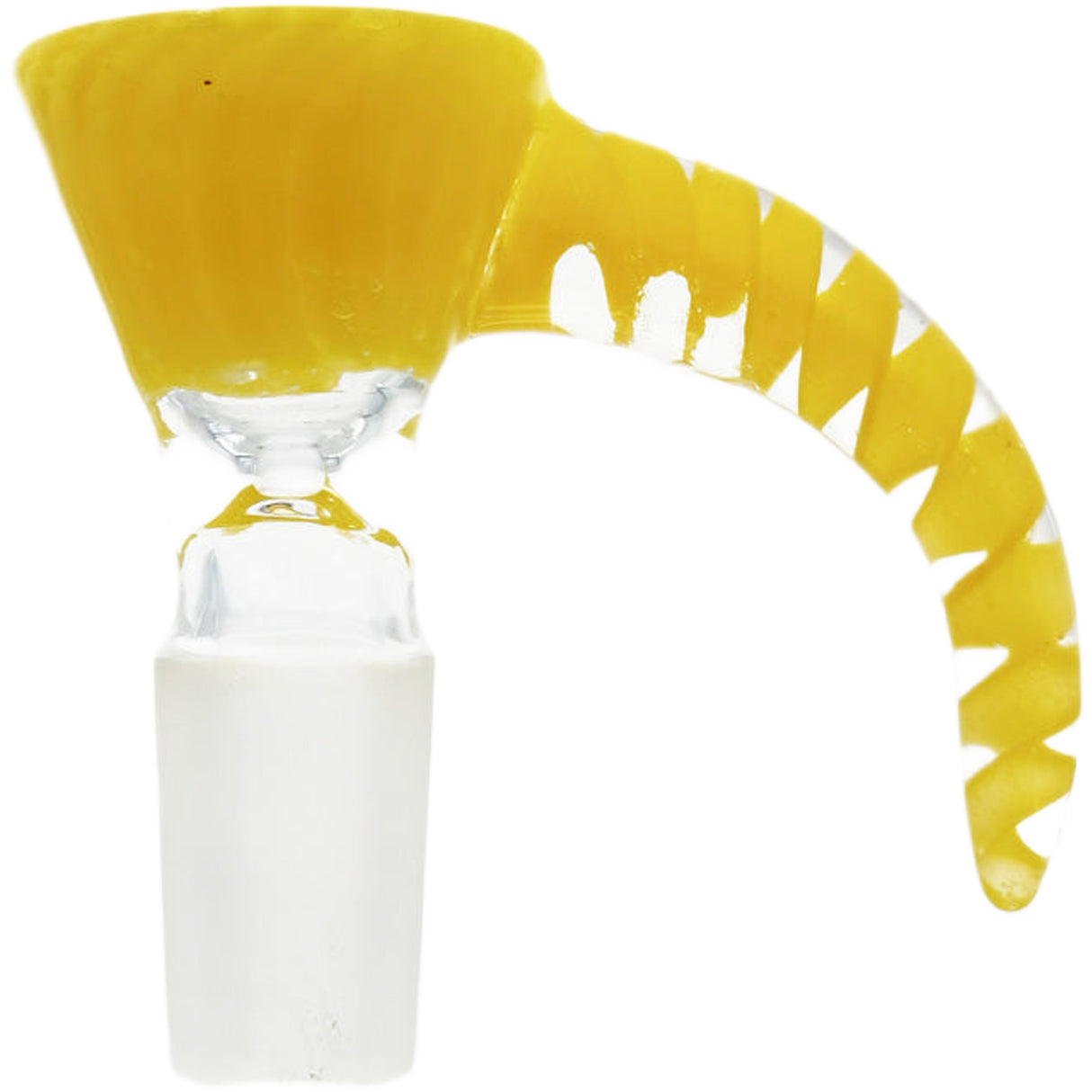 Thick Ass Glass Quartz Horn Handle Slide | 14-19mm Bong Accessory