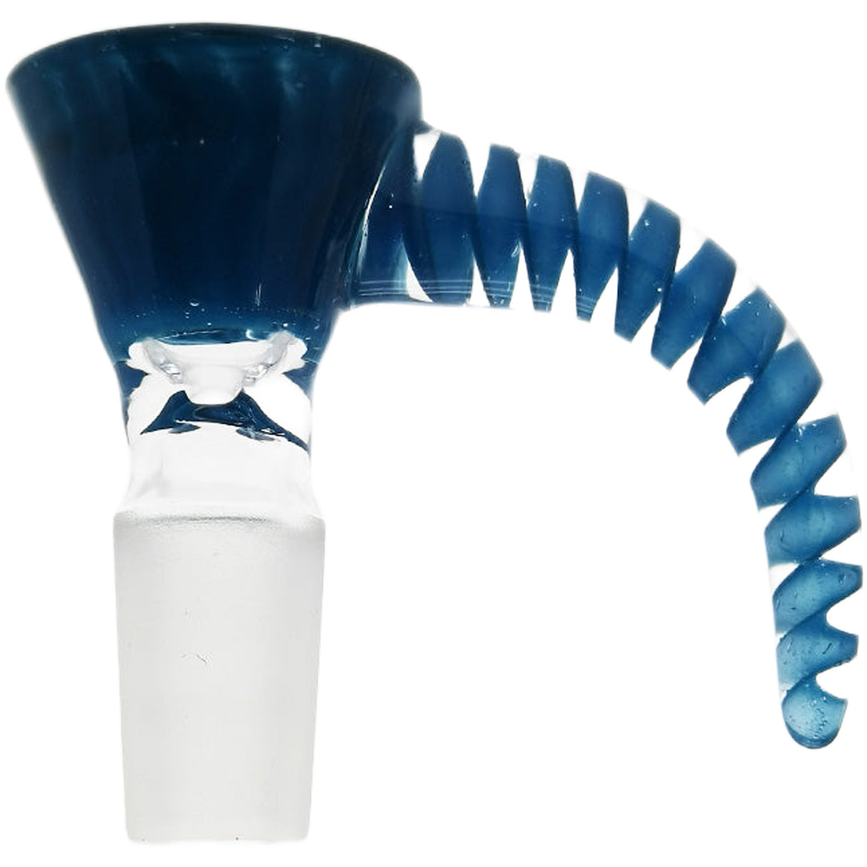 Thick Ass Glass Quartz Horn Handle Slide | 14-19mm Bong Accessory