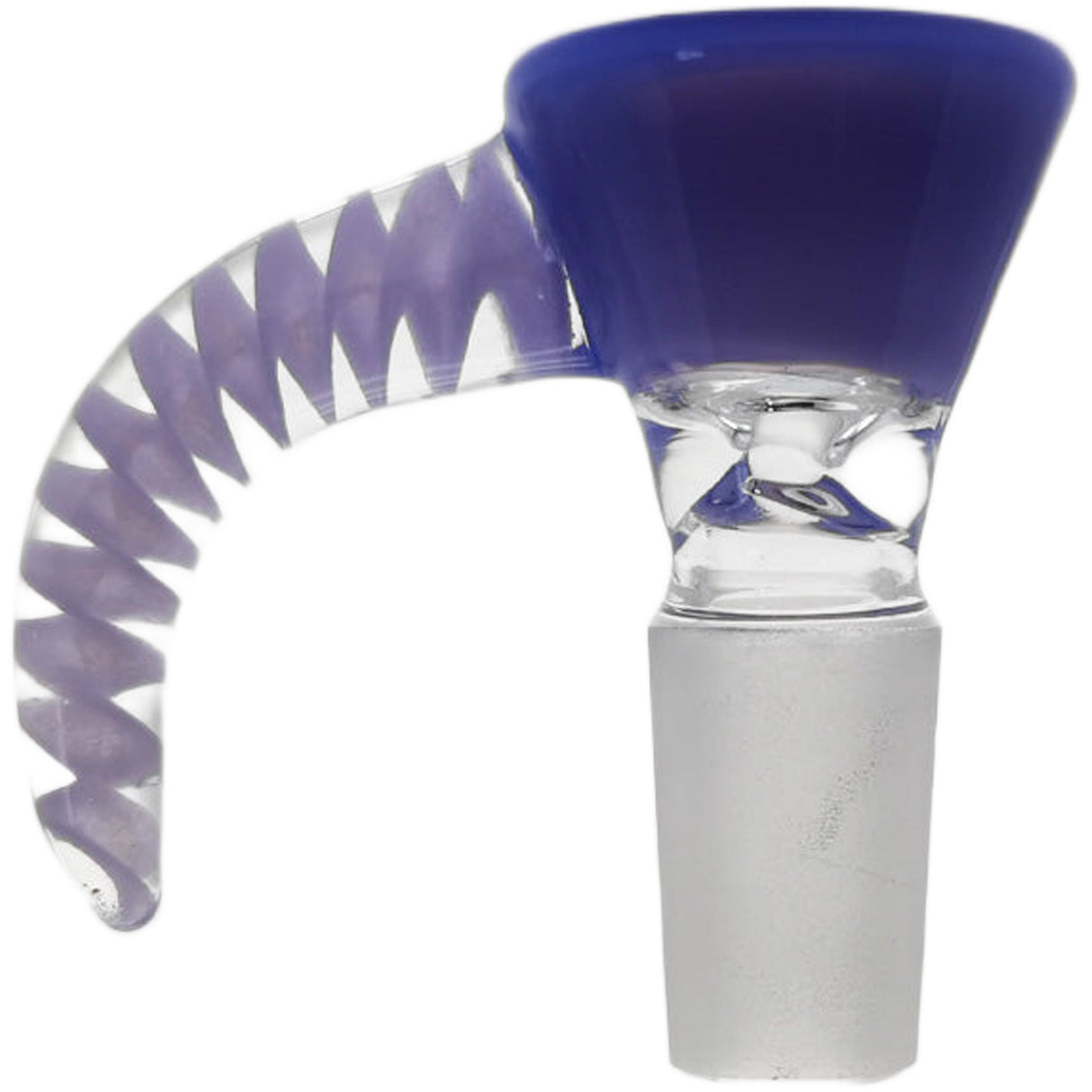Thick Ass Glass Quartz Horn Handle Slide | 14-19mm Bong Accessory