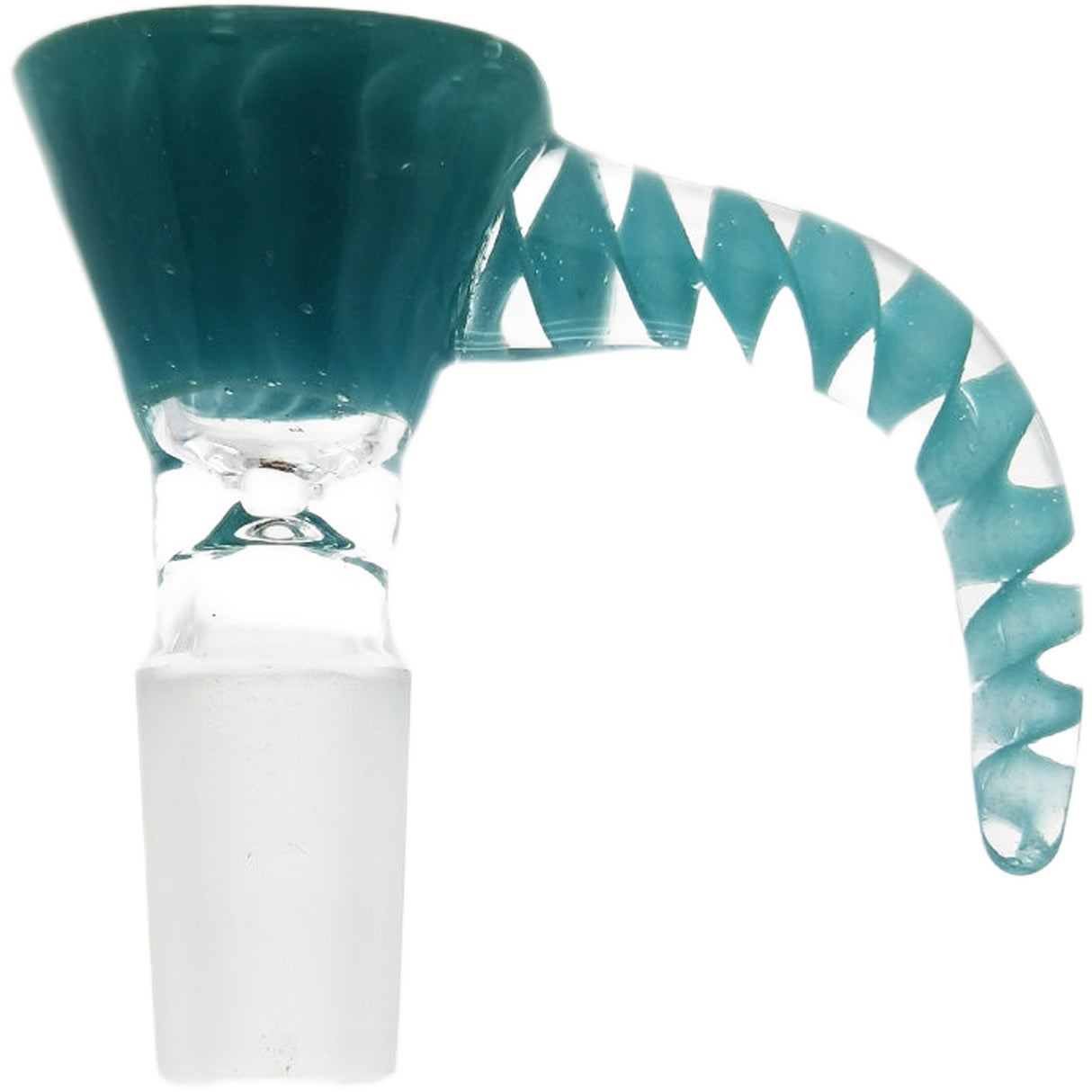 Thick Ass Glass Quartz Horn Handle Slide | 14-19mm Bong Accessory