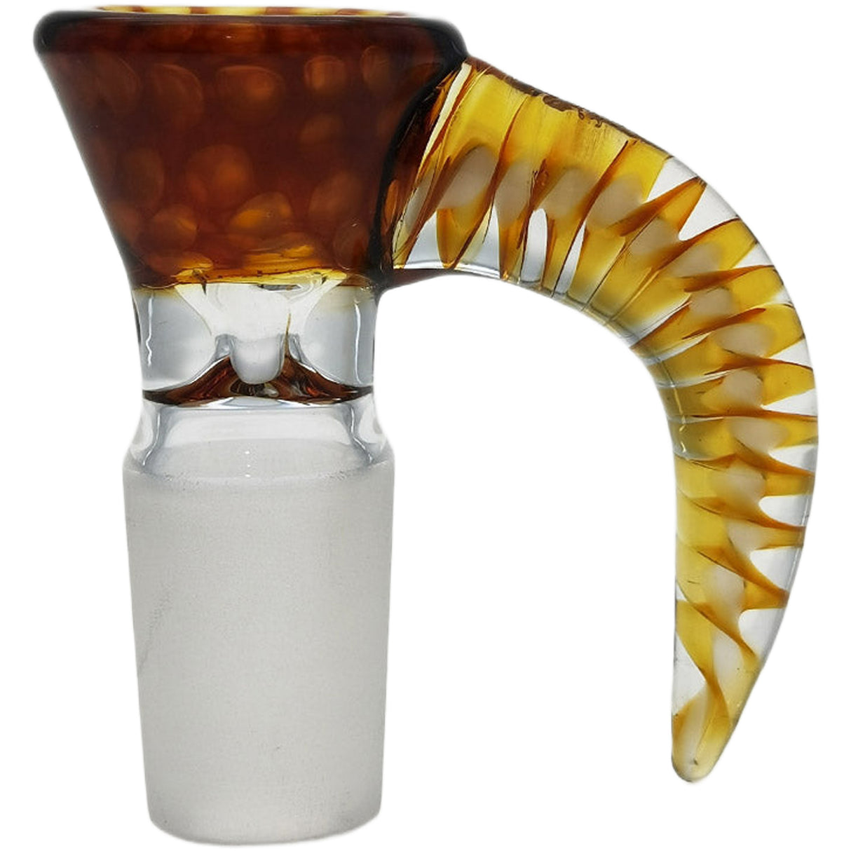 Thick Ass Glass Quartz Horn Handle Slide | 14-19mm Bong Accessory