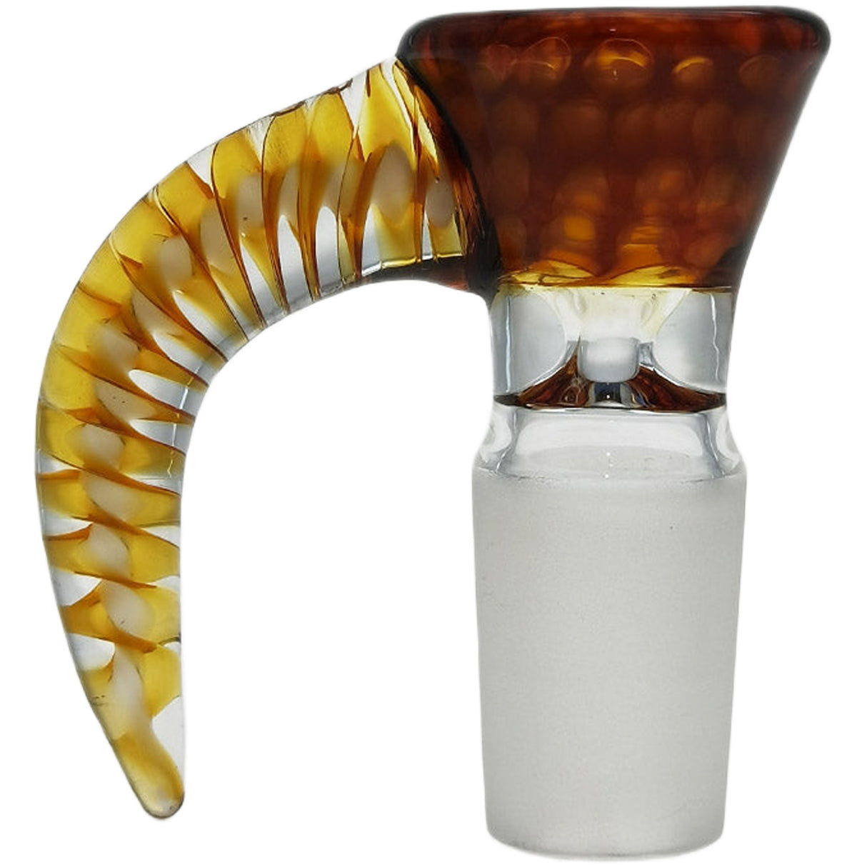 Thick Ass Glass Quartz Horn Handle Slide | 14-19mm Bong Accessory