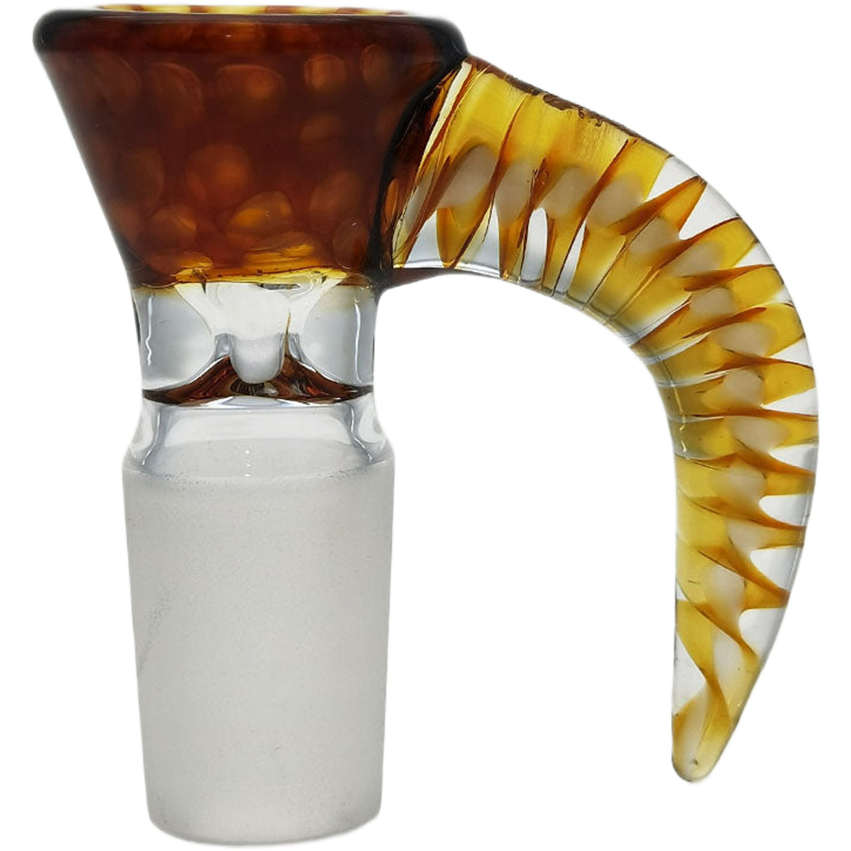 Thick Ass Glass Quartz Horn Handle Slide | 14-19mm Bong Accessory