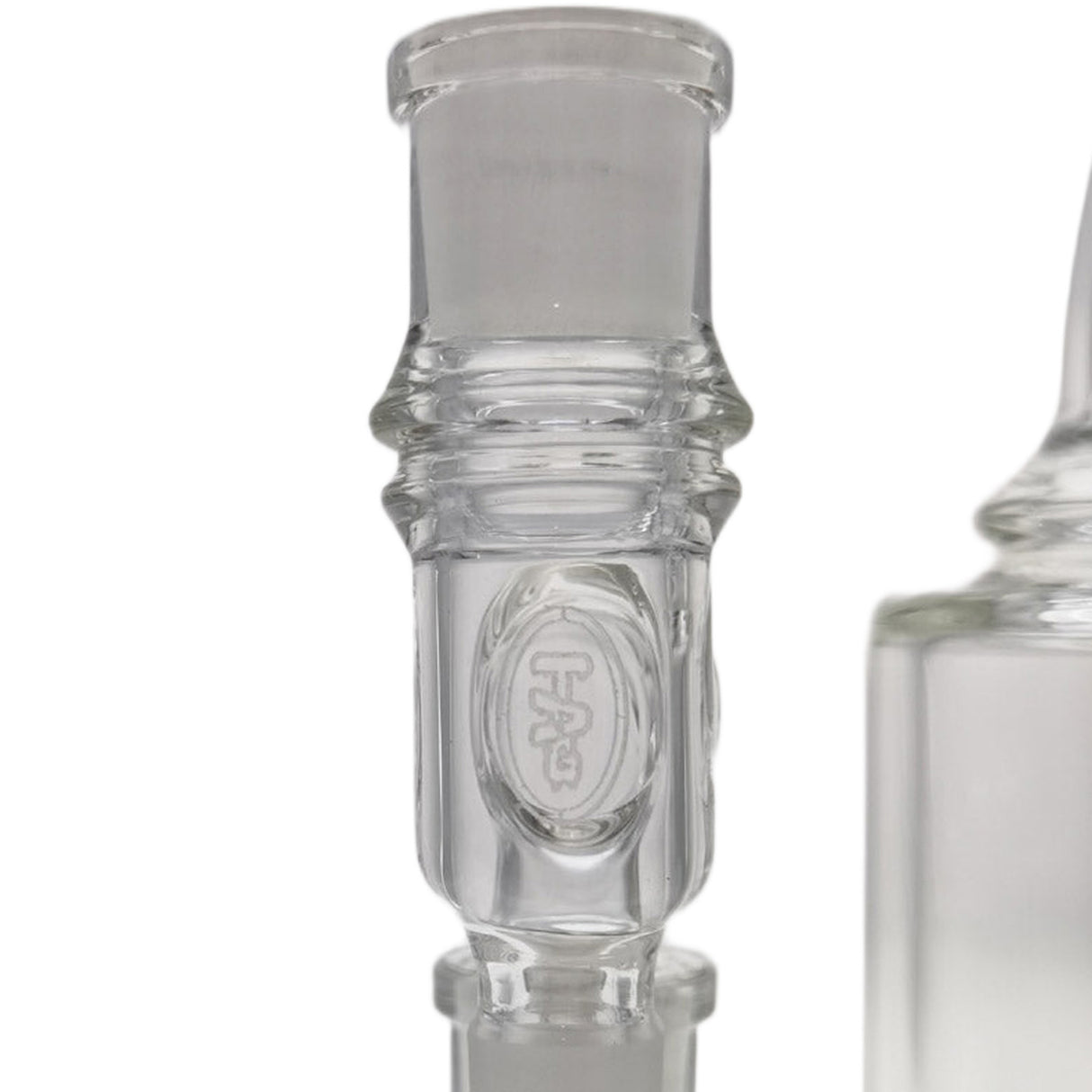 Thick Ass Glass Reclaim Adapter w/ Dish & Keck Clip - 14MM Male to Female