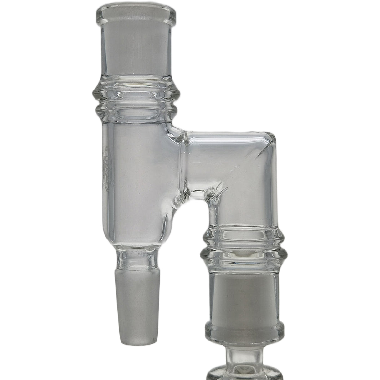 Thick Ass Glass Reclaim Adapter w/ Dish & Keck Clip - 14MM Male to Female