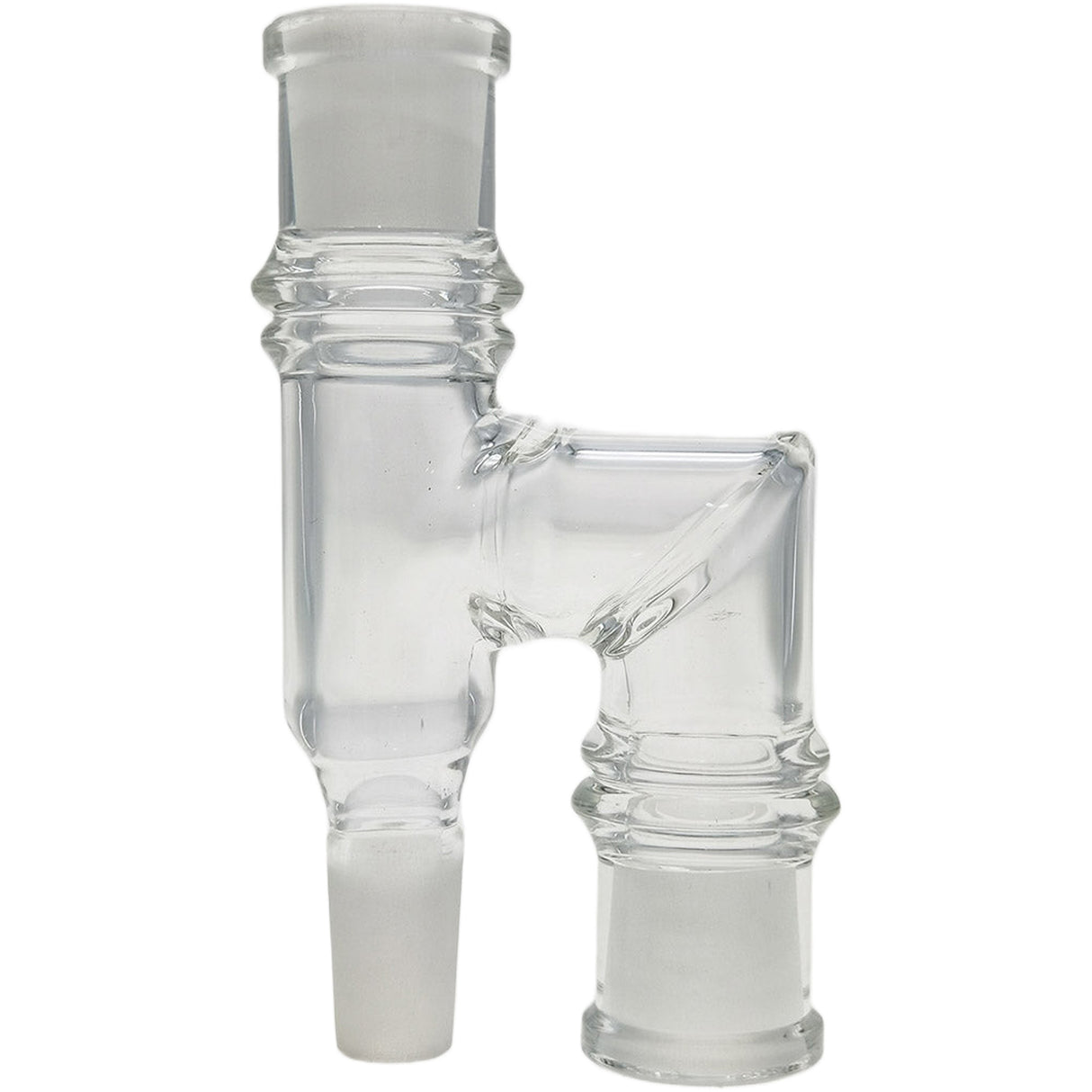 Thick Ass Glass Reclaim Adapter w/ Dish & Keck Clip - 14MM Male to Female
