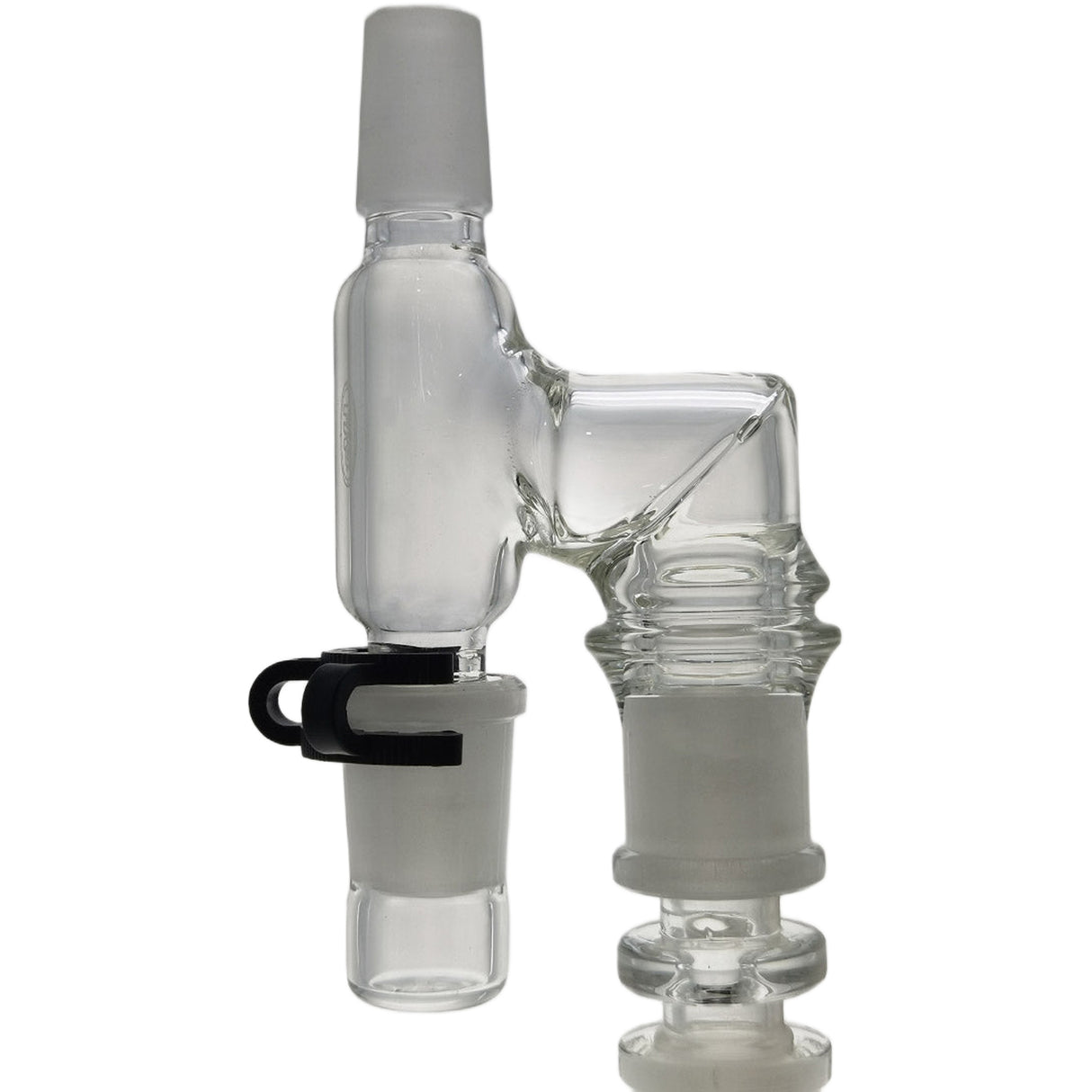 Thick Ass Glass Reclaim Adapter w/ Dish & Keck Clip - 14MM Male to Female