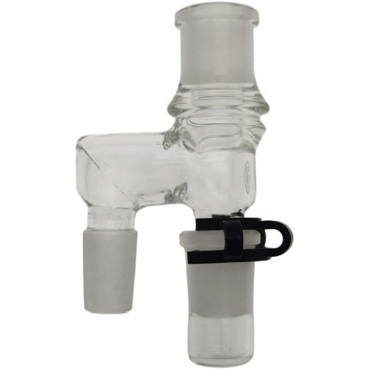 Thick Ass Glass Reclaim Adapter w/ Dish & Keck Clip - 14MM Male to Female