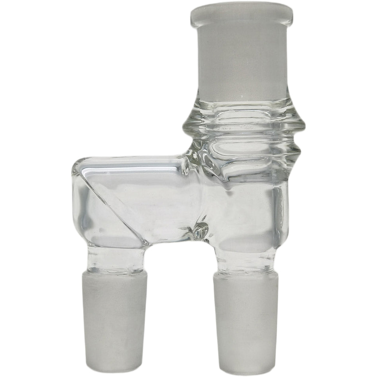 Thick Ass Glass Reclaim Adapter w/ Dish & Keck Clip - 14MM Male to Female