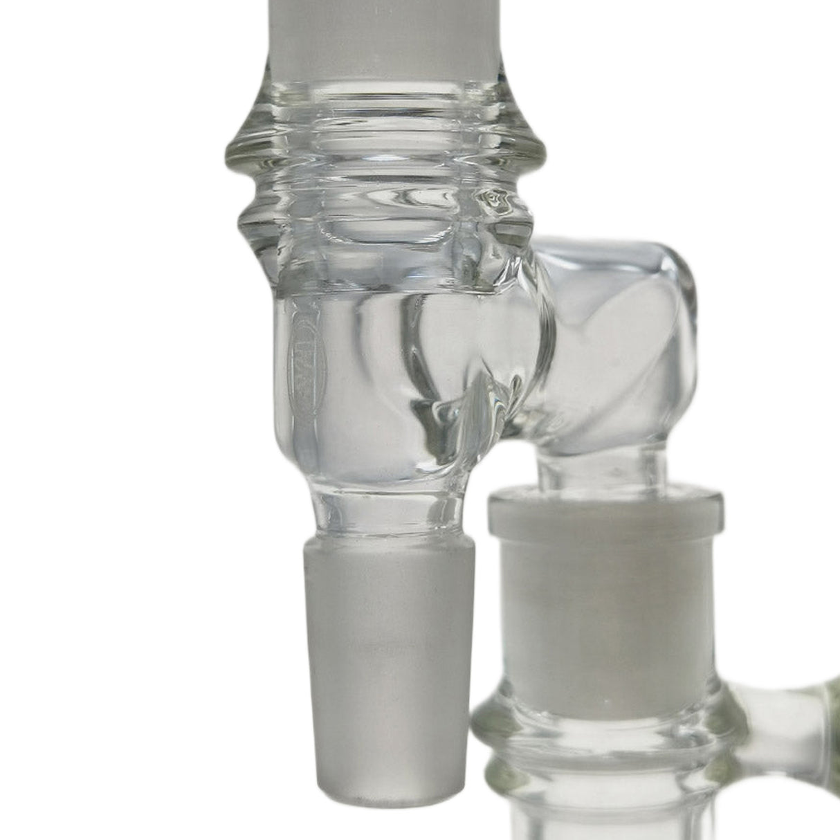 Thick Ass Glass Reclaim Adapter w/ Dish & Keck Clip - 14MM Male to Female