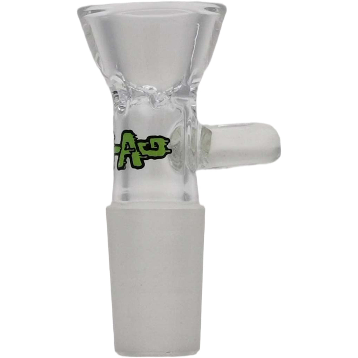 Thick Ass Glass Tie-Dye Pinched Screen Bong Slide w/ Handle - 14-19mm
