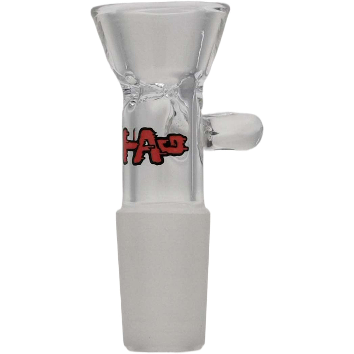 Thick Ass Glass Tie-Dye Pinched Screen Bong Slide w/ Handle - 14-19mm