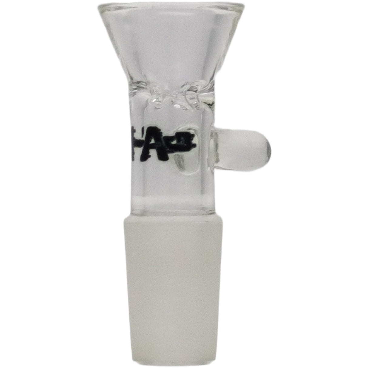 Thick Ass Glass Tie-Dye Pinched Screen Bong Slide w/ Handle - 14-19mm