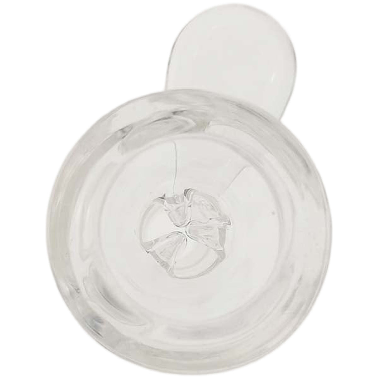 Thick Ass Glass Tie-Dye Pinched Screen Bong Slide w/ Handle - 14-19mm