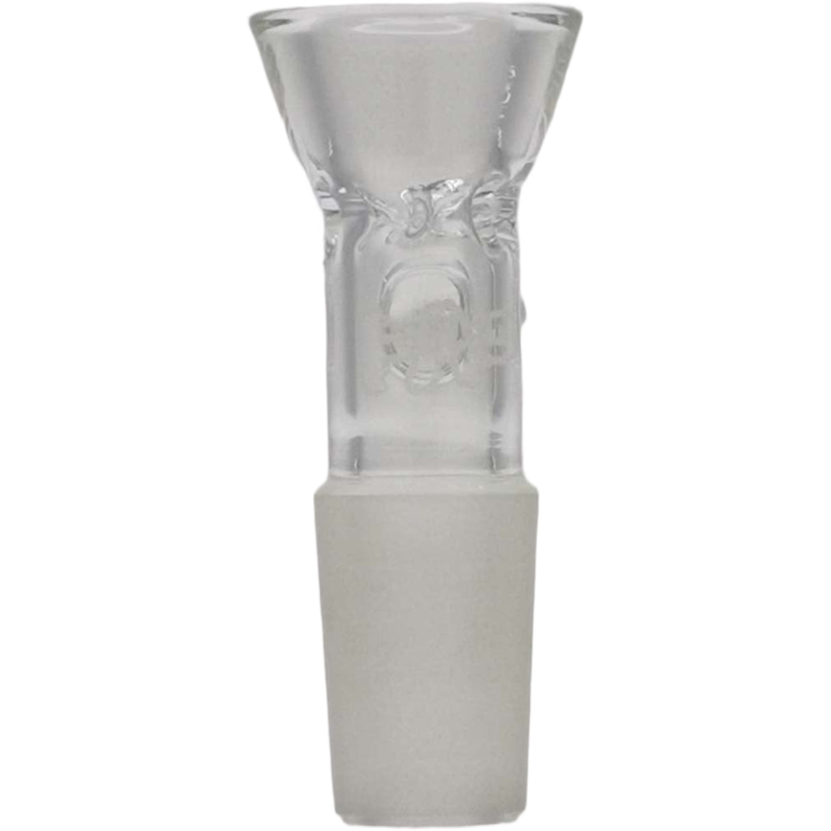 Thick Ass Glass Tie-Dye Pinched Screen Bong Slide w/ Handle - 14-19mm