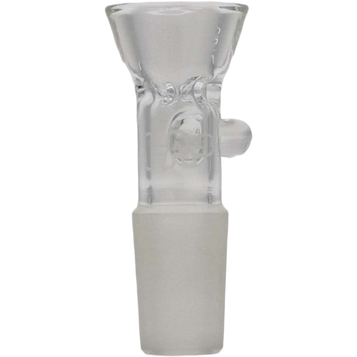 Thick Ass Glass Tie-Dye Pinched Screen Bong Slide w/ Handle - 14-19mm