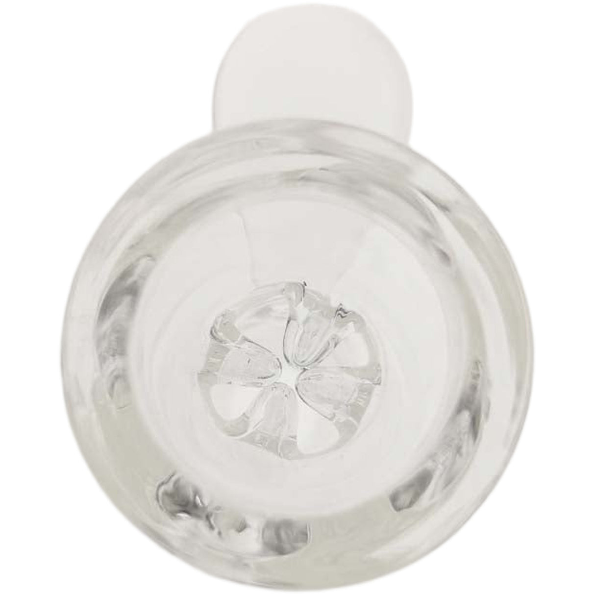 Thick Ass Glass Tie-Dye Pinched Screen Bong Slide w/ Handle - 14-19mm