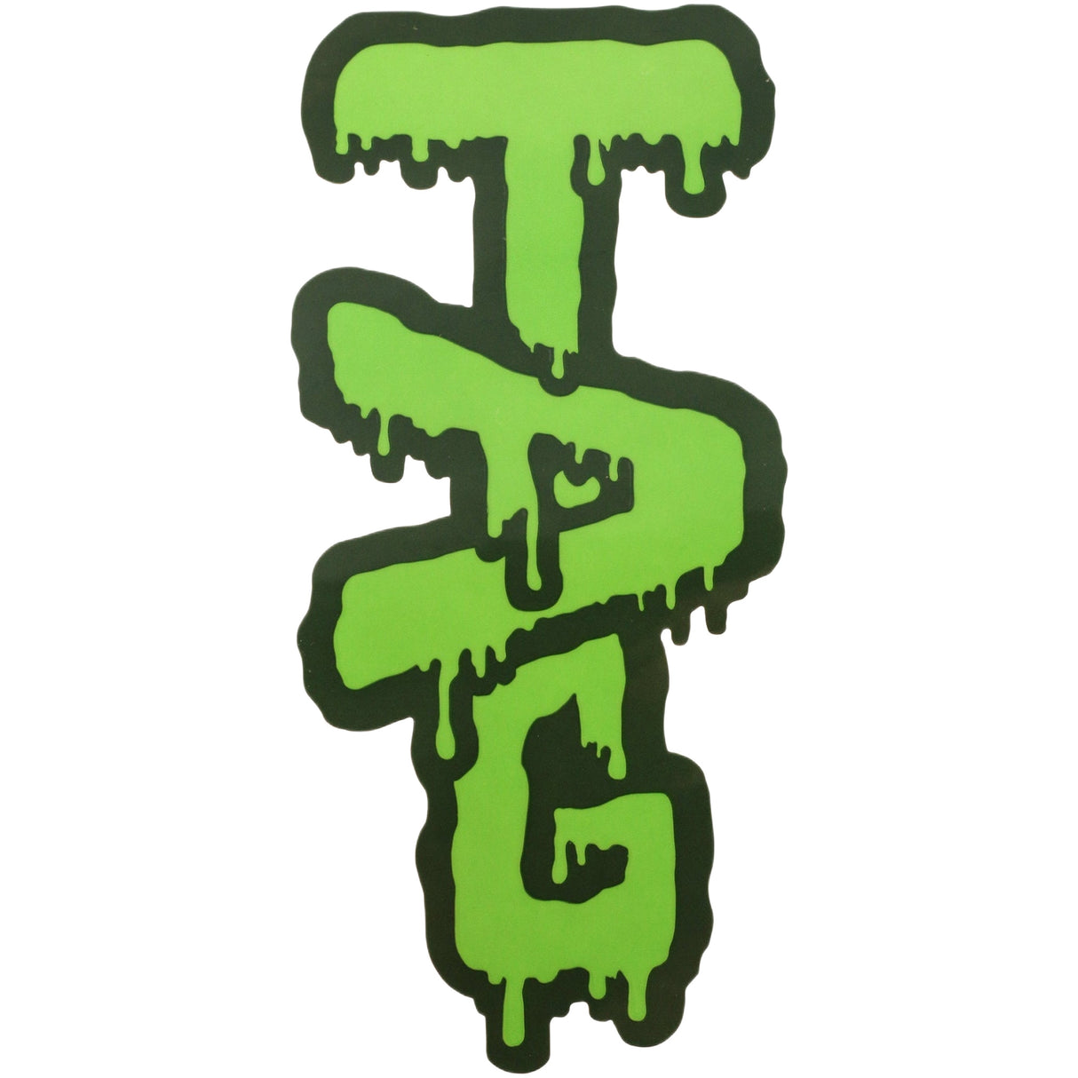 Thick Ass Glass Vibrant Wavy Label Sticker 3.5"x2" - Rasta/Tie Dye/Yellow